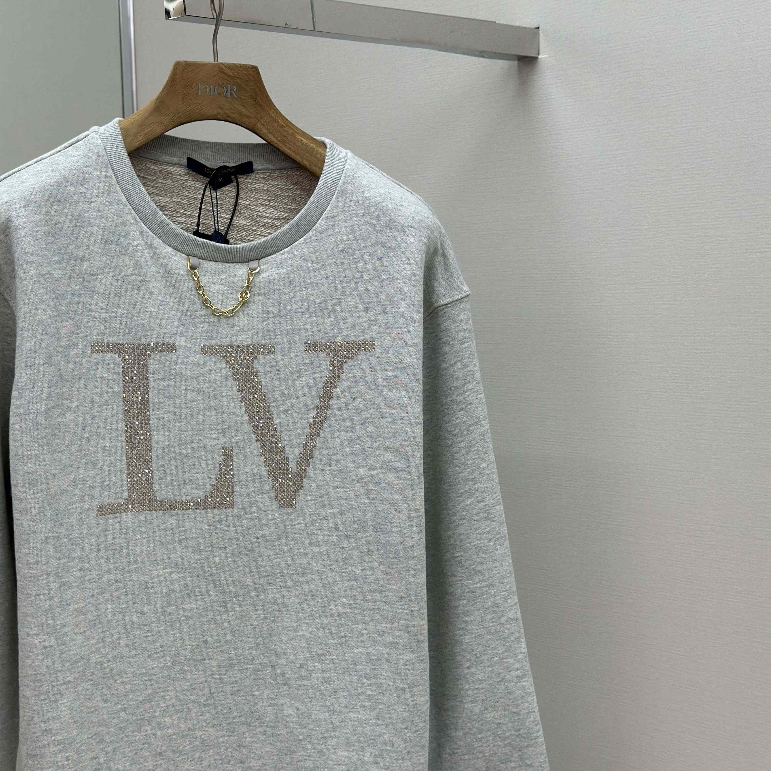 Louis Vuitton Rhinestone Signature Sweater   1AIBL9 - DopestKickz