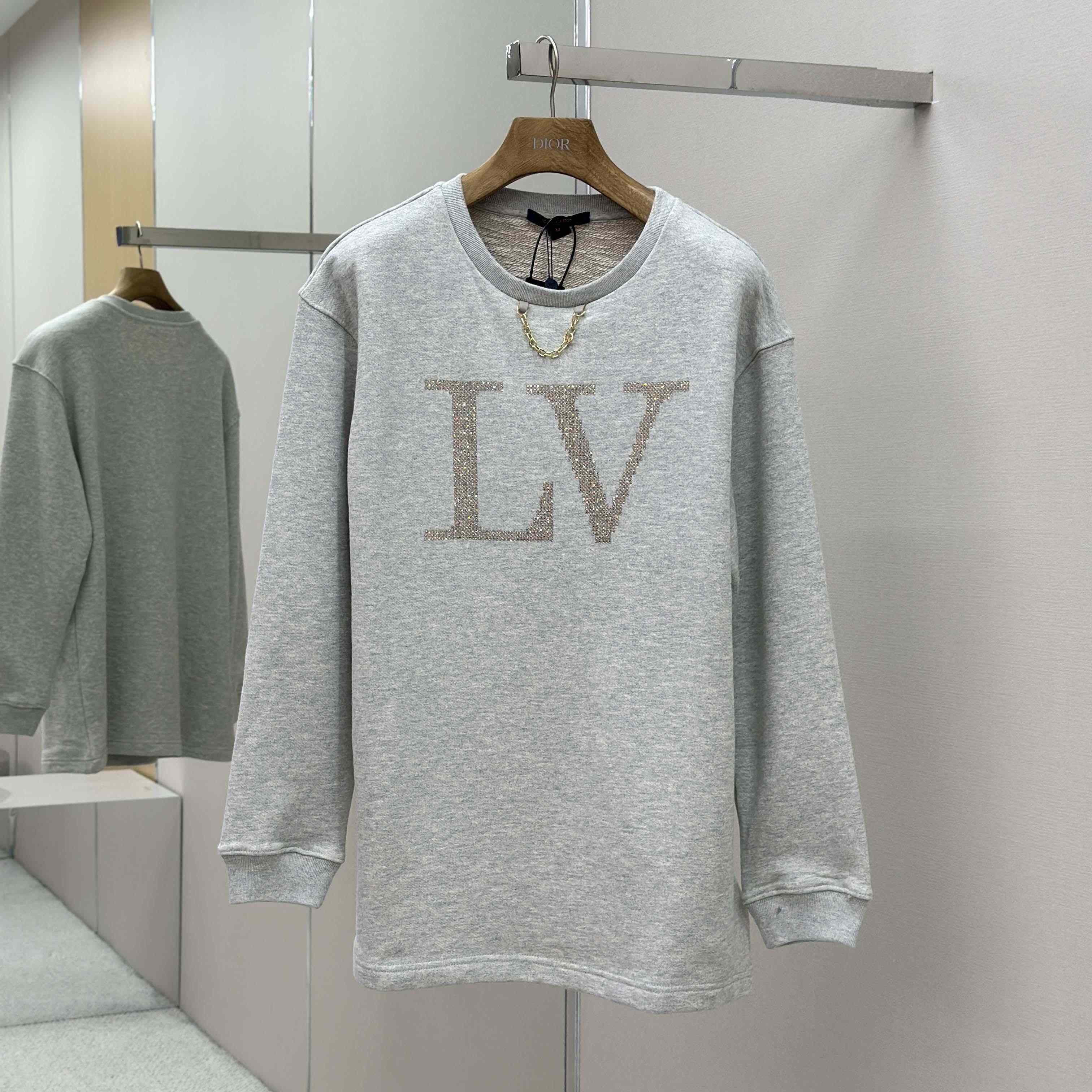Louis Vuitton Rhinestone Signature Sweater   1AIBL9 - DopestKickz
