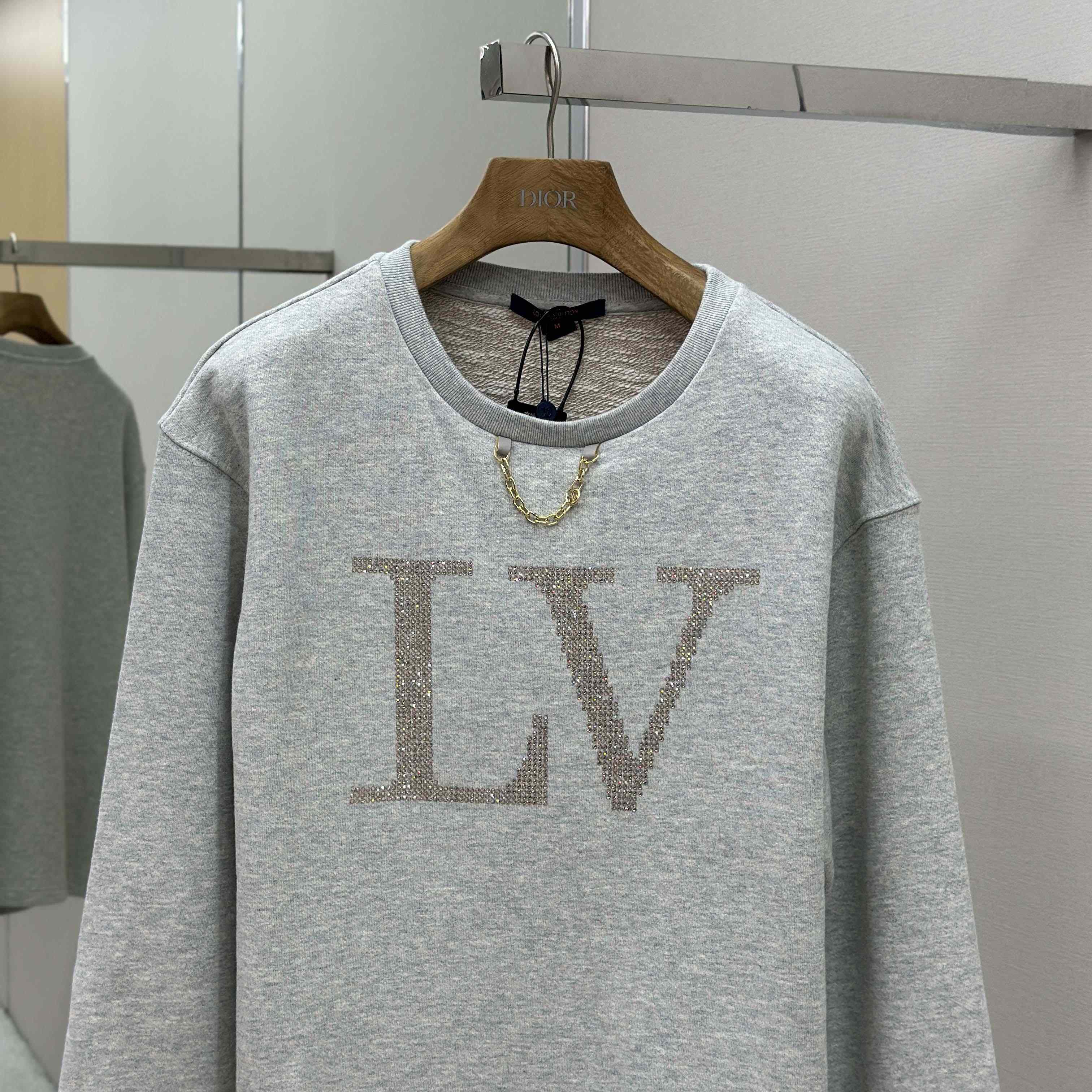 Louis Vuitton Rhinestone Signature Sweater   1AIBL9 - DopestKickz