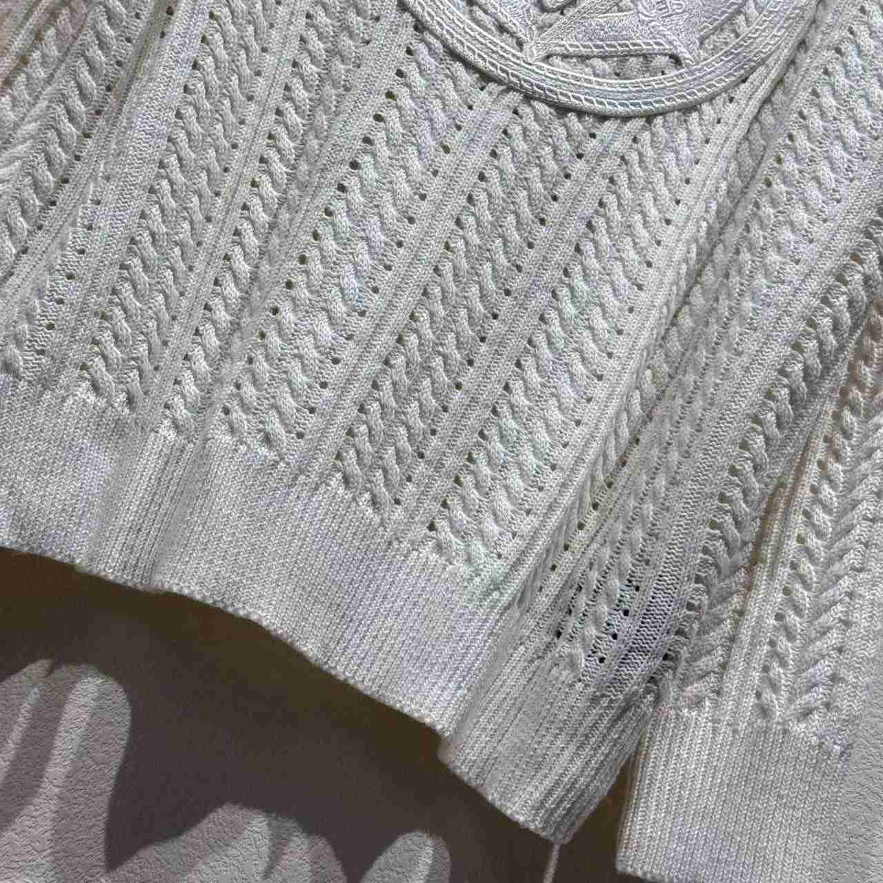 Louis Vuitton Long-Sleeved Cable-Knit Crewneck   1AHVOL - DopestKickz