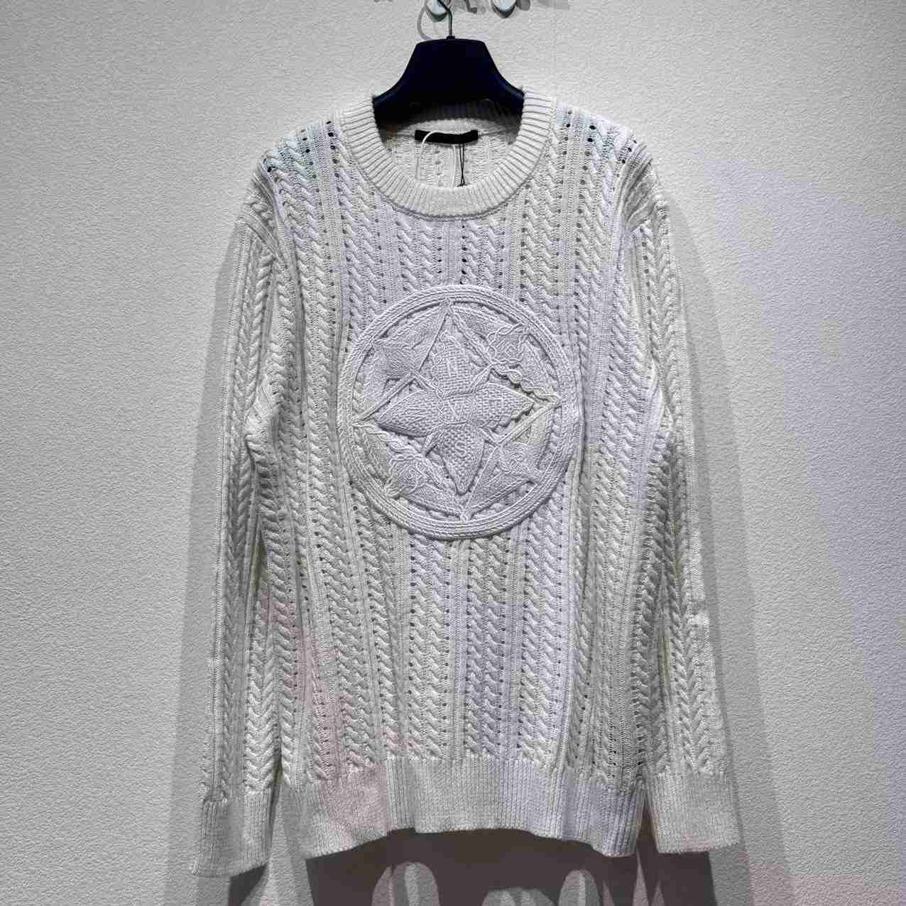 Louis Vuitton Long-Sleeved Cable-Knit Crewneck   1AHVOL - DopestKickz