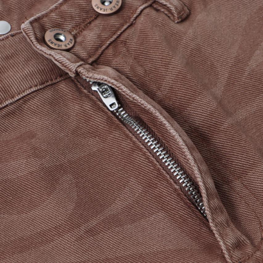 Hellstar Brown Camo Denim Shorts - DopestKickz