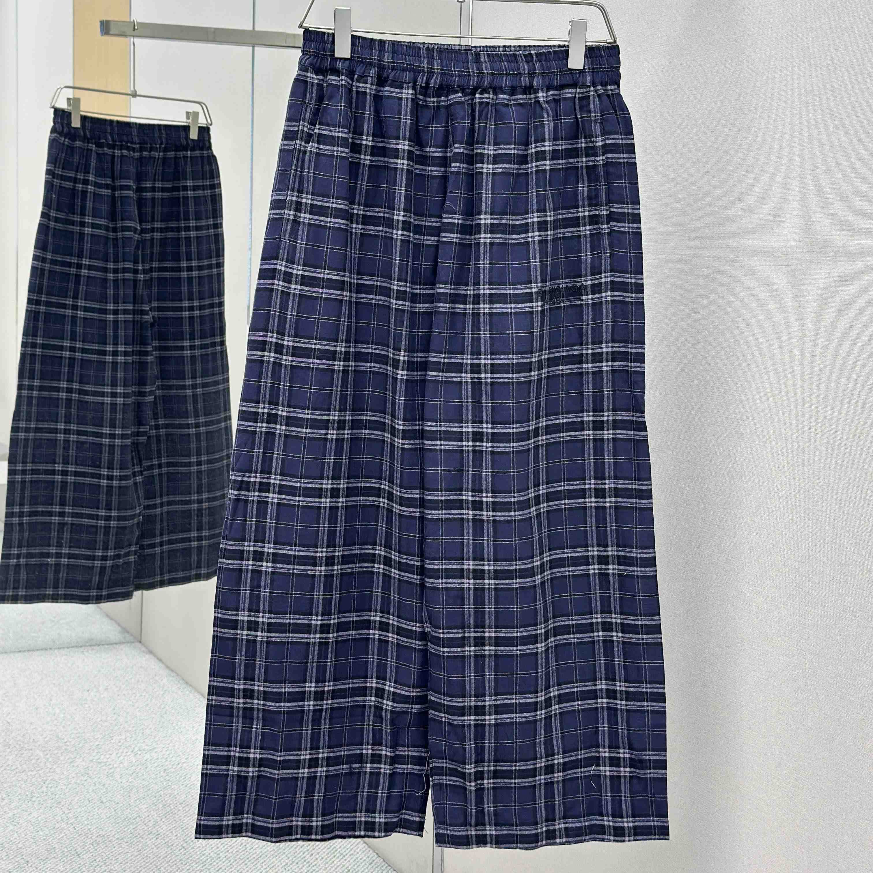 Balenciaga Check Tracksuit Pants - DopestKickz