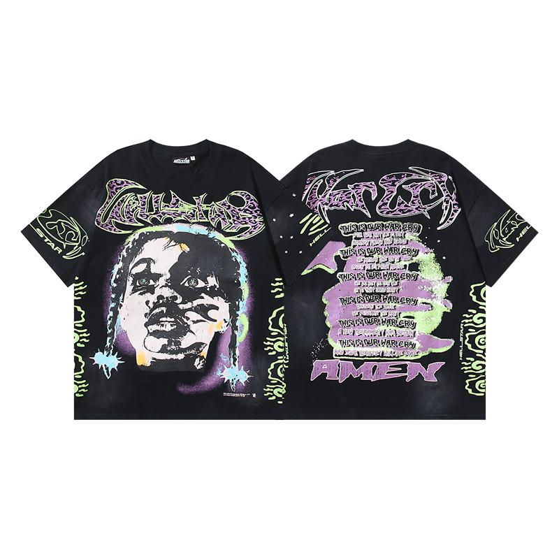 Hellstar Amen T-Shirt 'Black' - DopestKickz