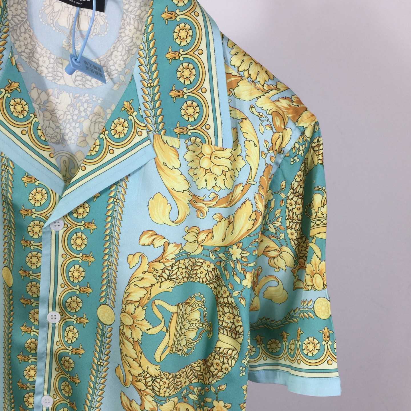 Versace Barocco Silk Shirt - DopestKickz