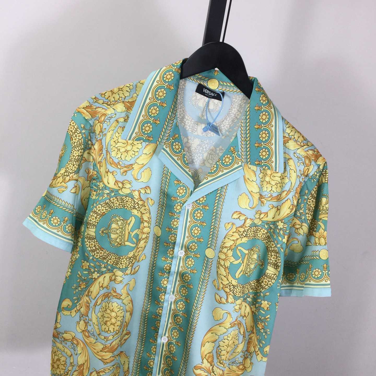 Versace Barocco Silk Shirt - DopestKickz
