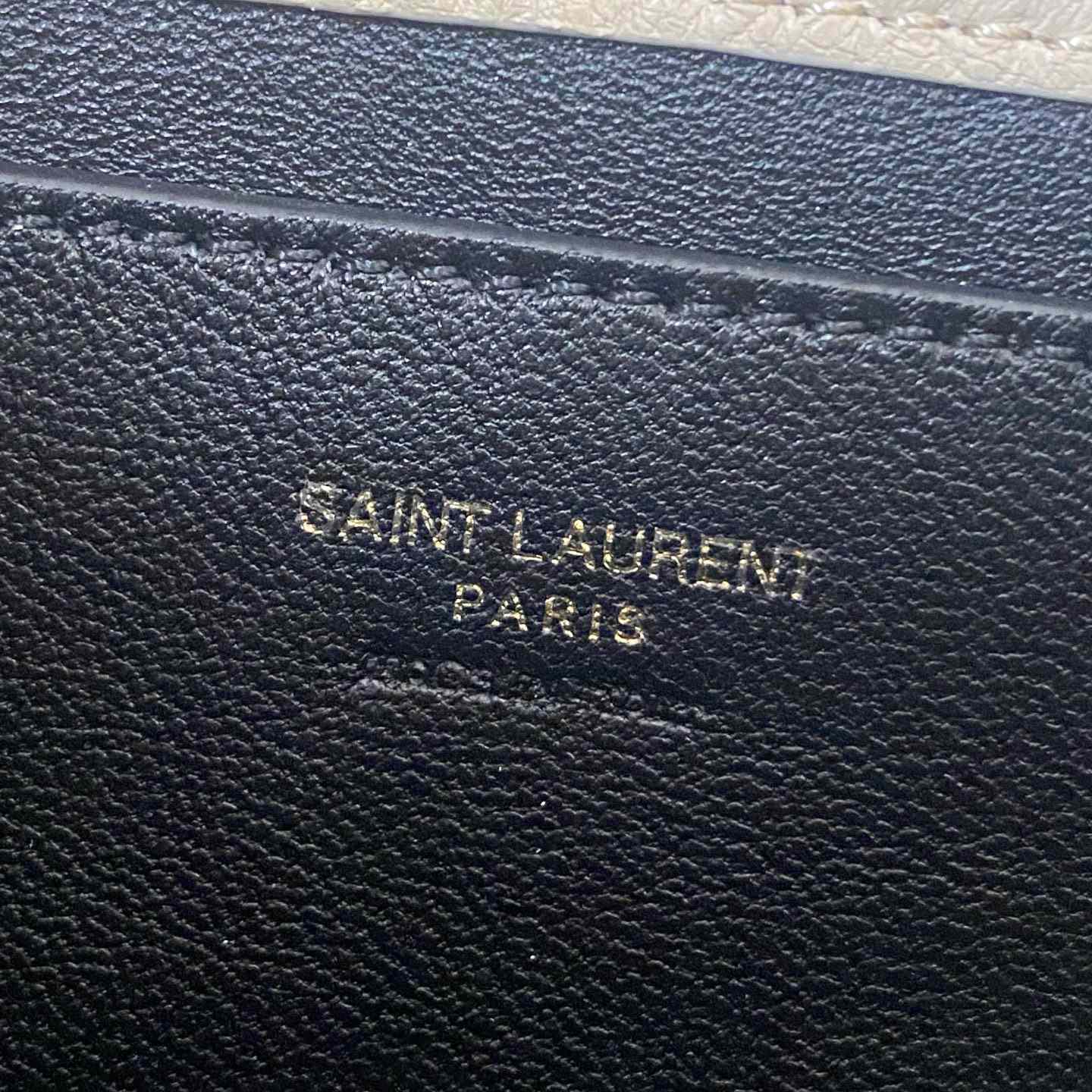 Saint Laurent Cassandre Chain Pouch In Lambskin - DopestKickz