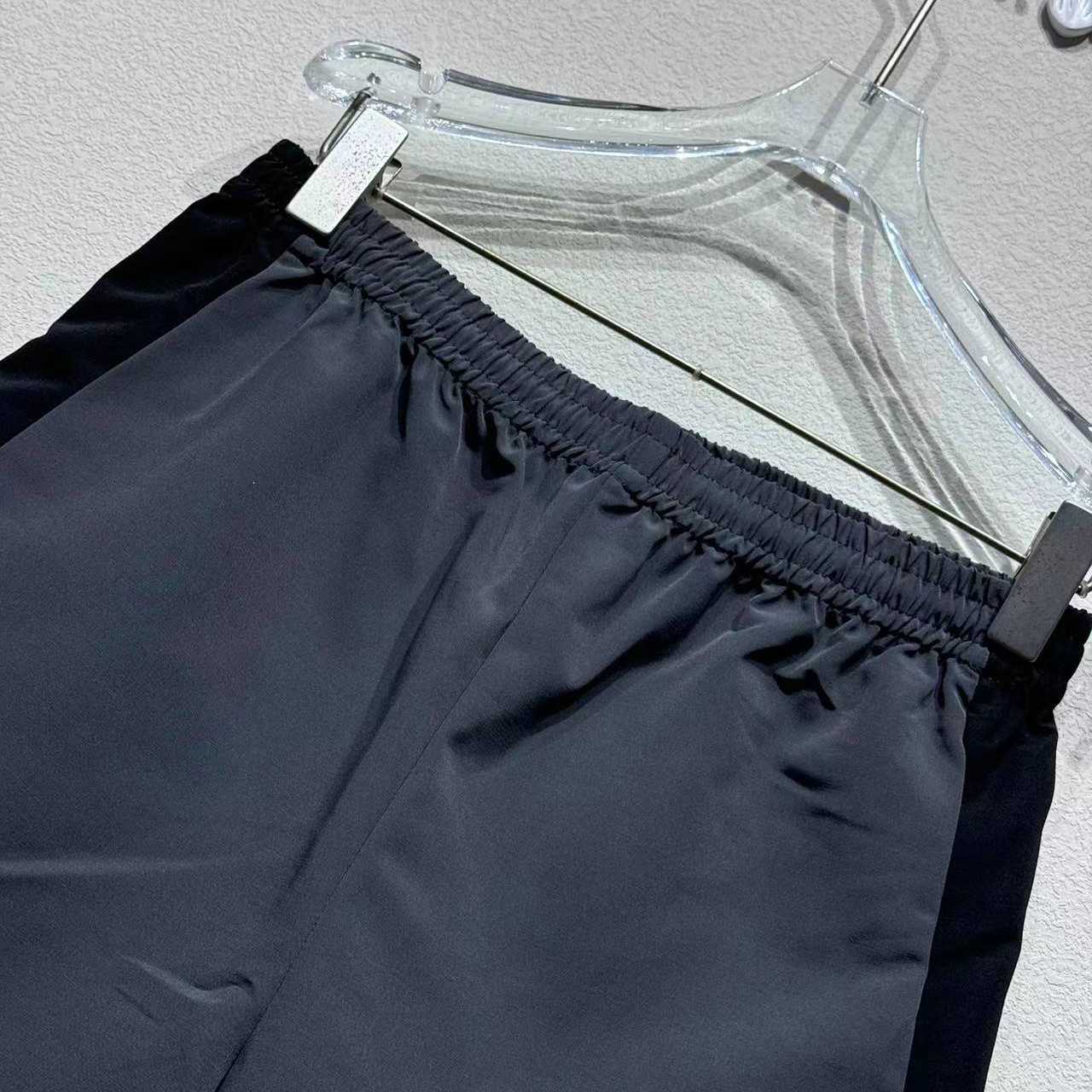 Balenciaga Loop Sports Icon Basketball Swim Shorts In Anthracite And Black - DopestKickz