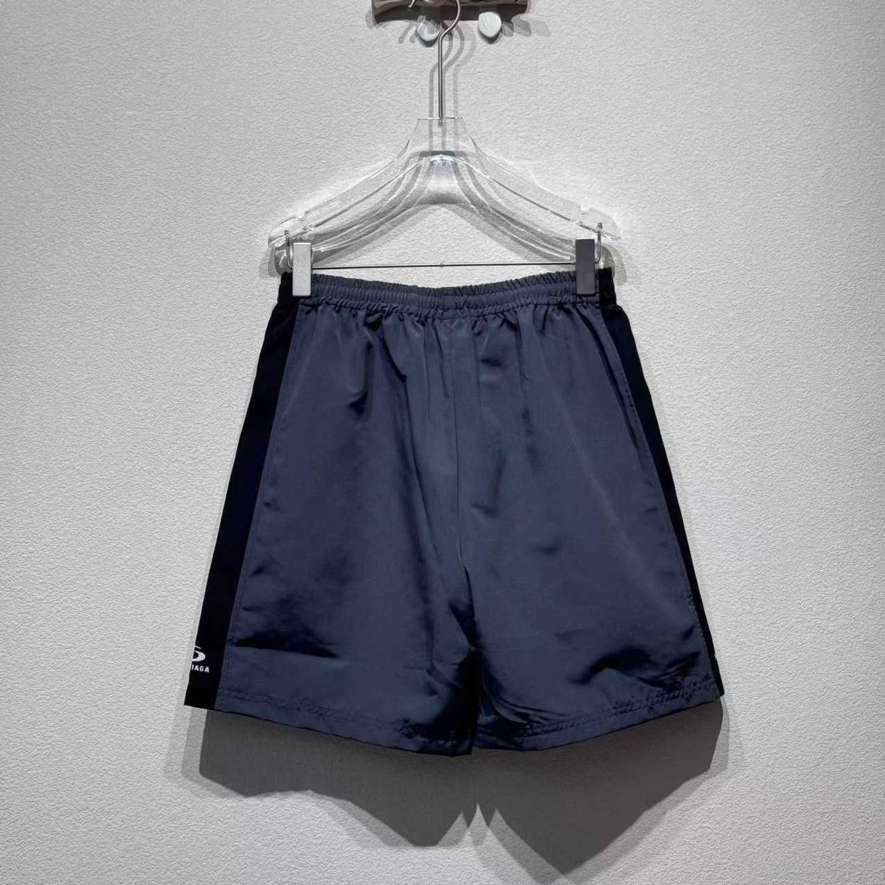 Balenciaga Loop Sports Icon Basketball Swim Shorts In Anthracite And Black - DopestKickz