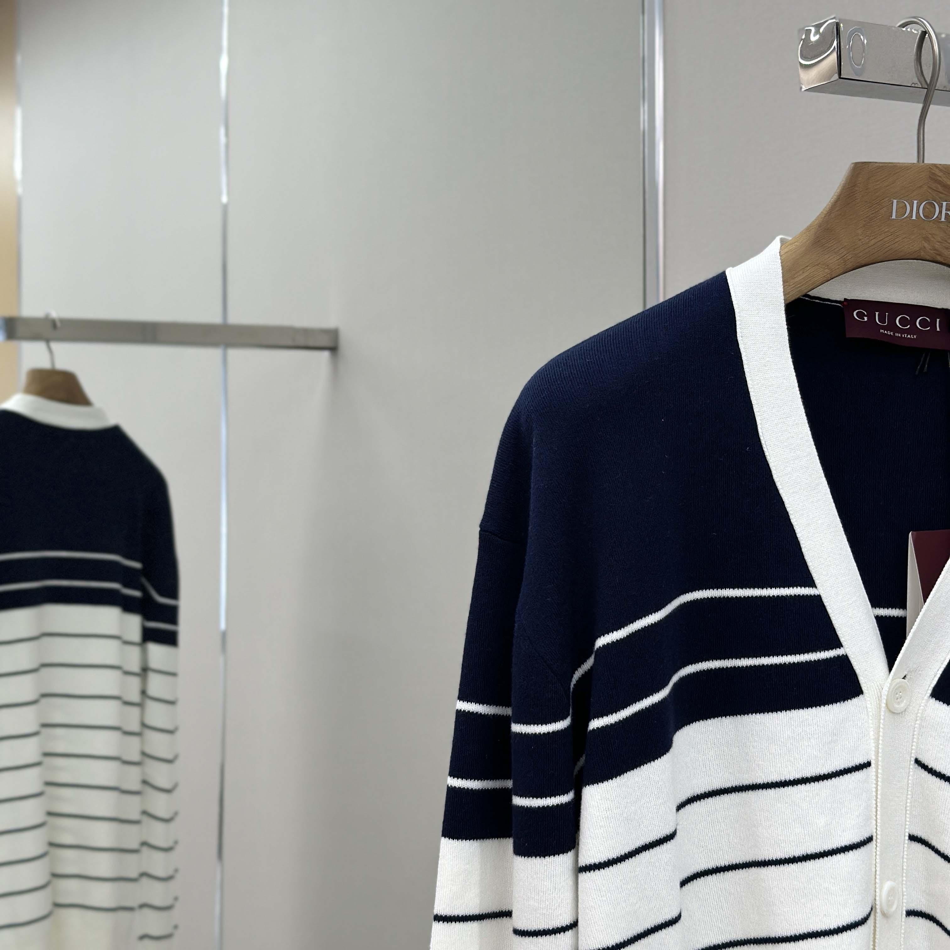 Gucci Cotton Cardigan With Embroidery - DopestKickz