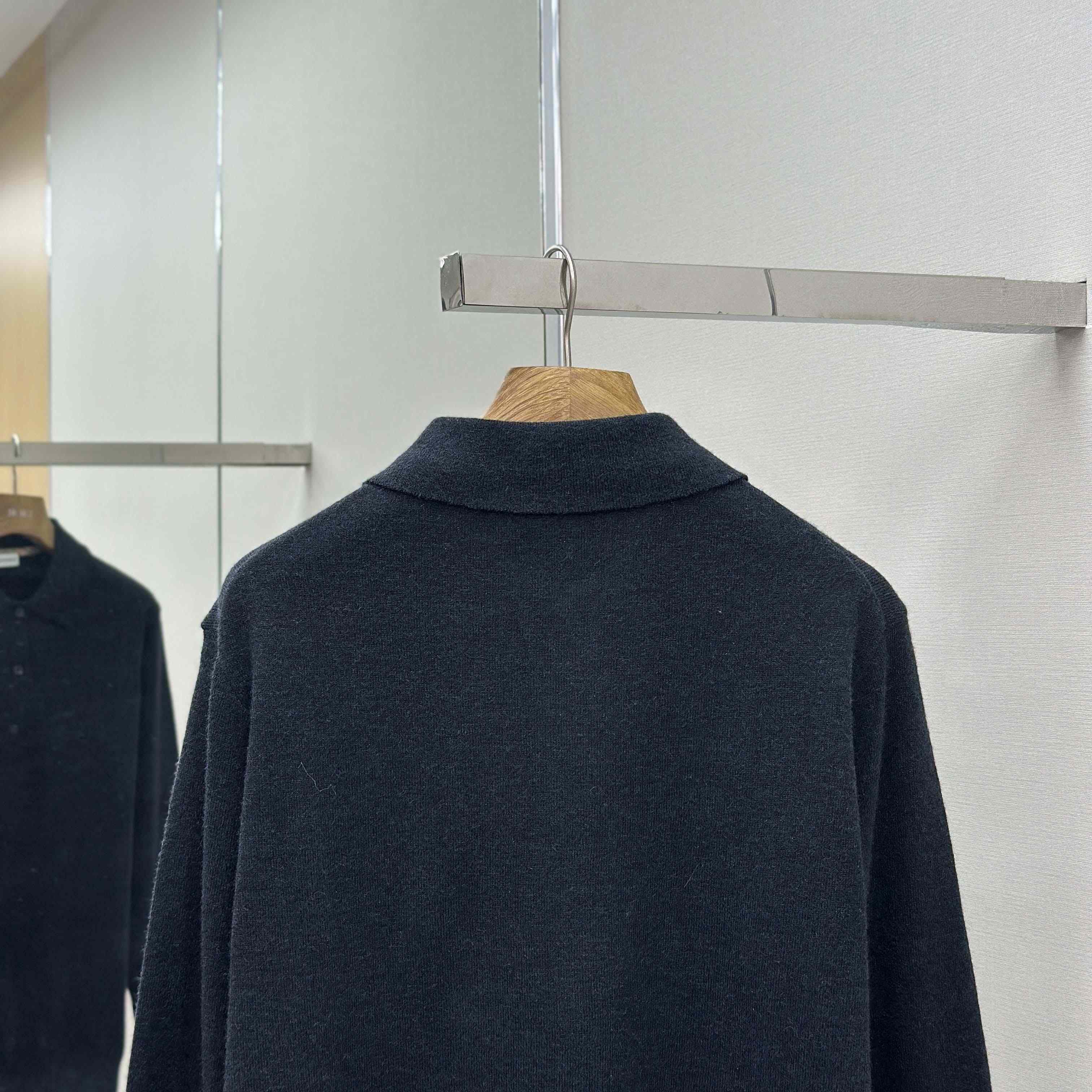 Burberry Long-sleeve Cashmere Blend Polo Shirt - DopestKickz