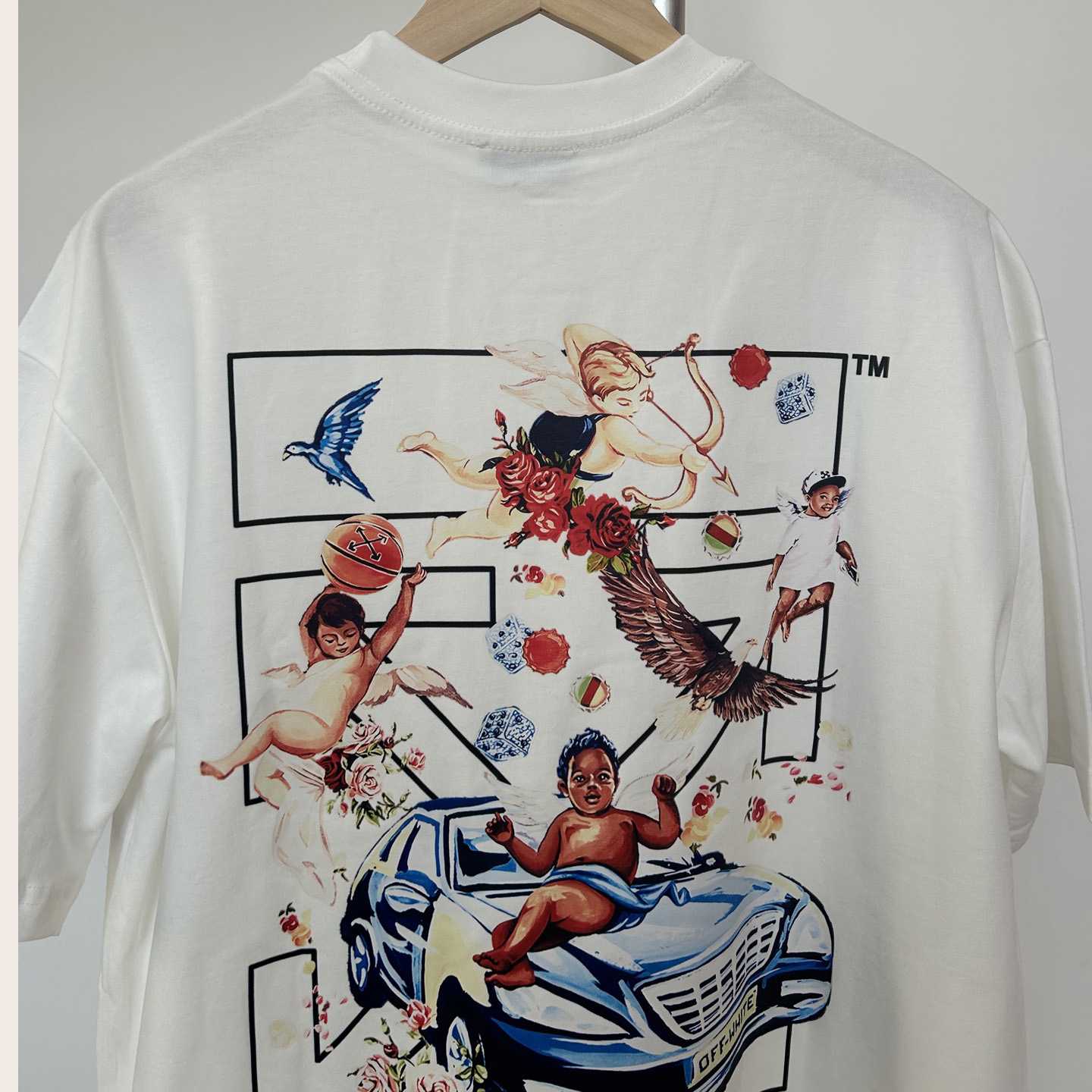 Off-White White Fresco Arrow T-Shirt    - DopestKickz