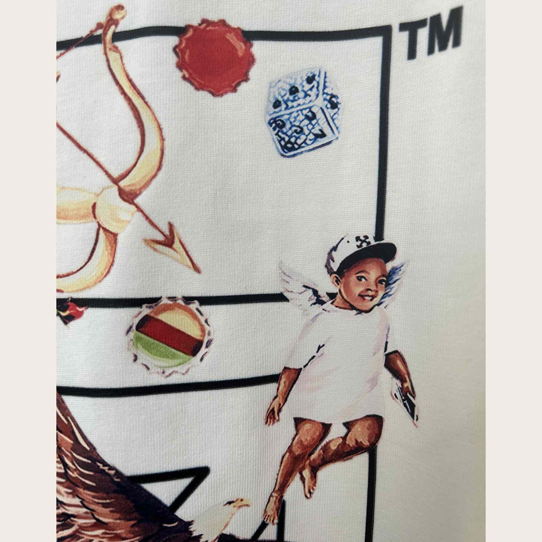 Off-White White Fresco Arrow T-Shirt    - DopestKickz