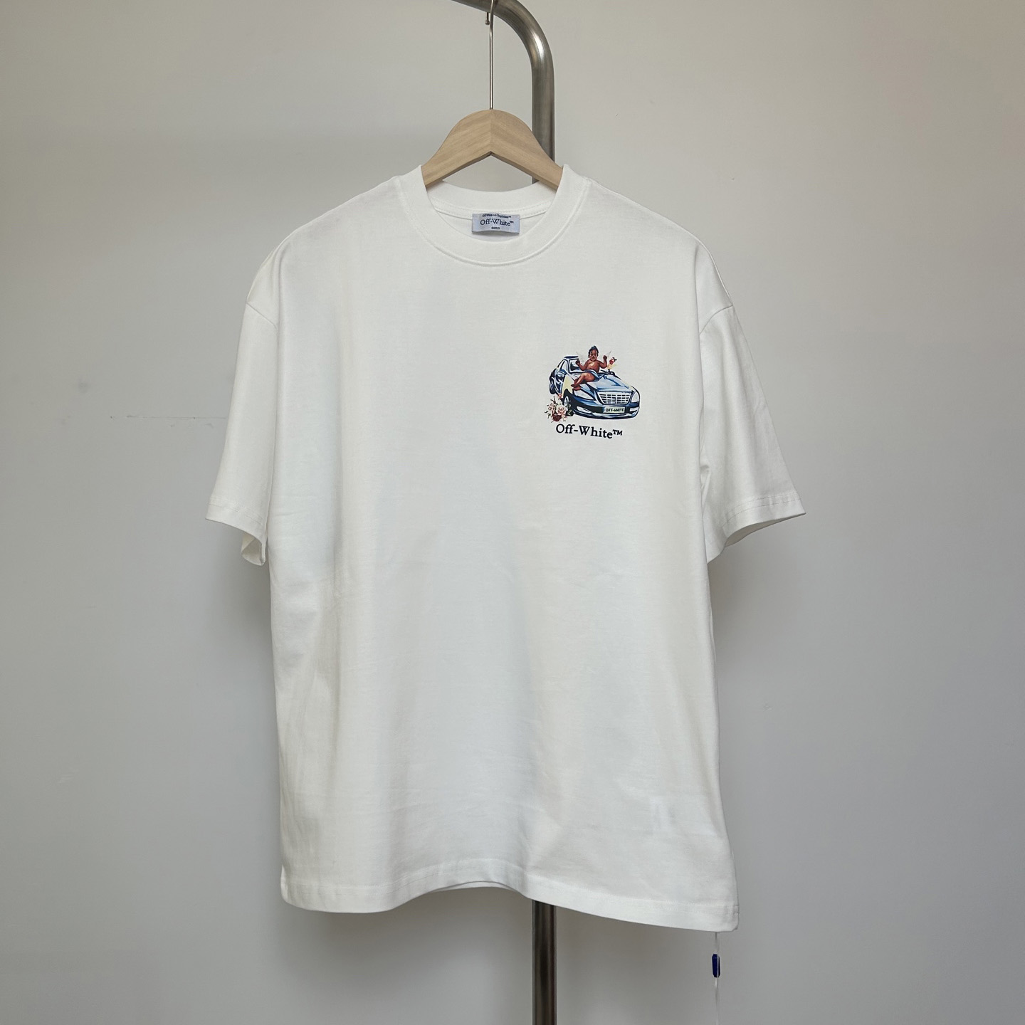 Off-White White Fresco Arrow T-Shirt    - DopestKickz