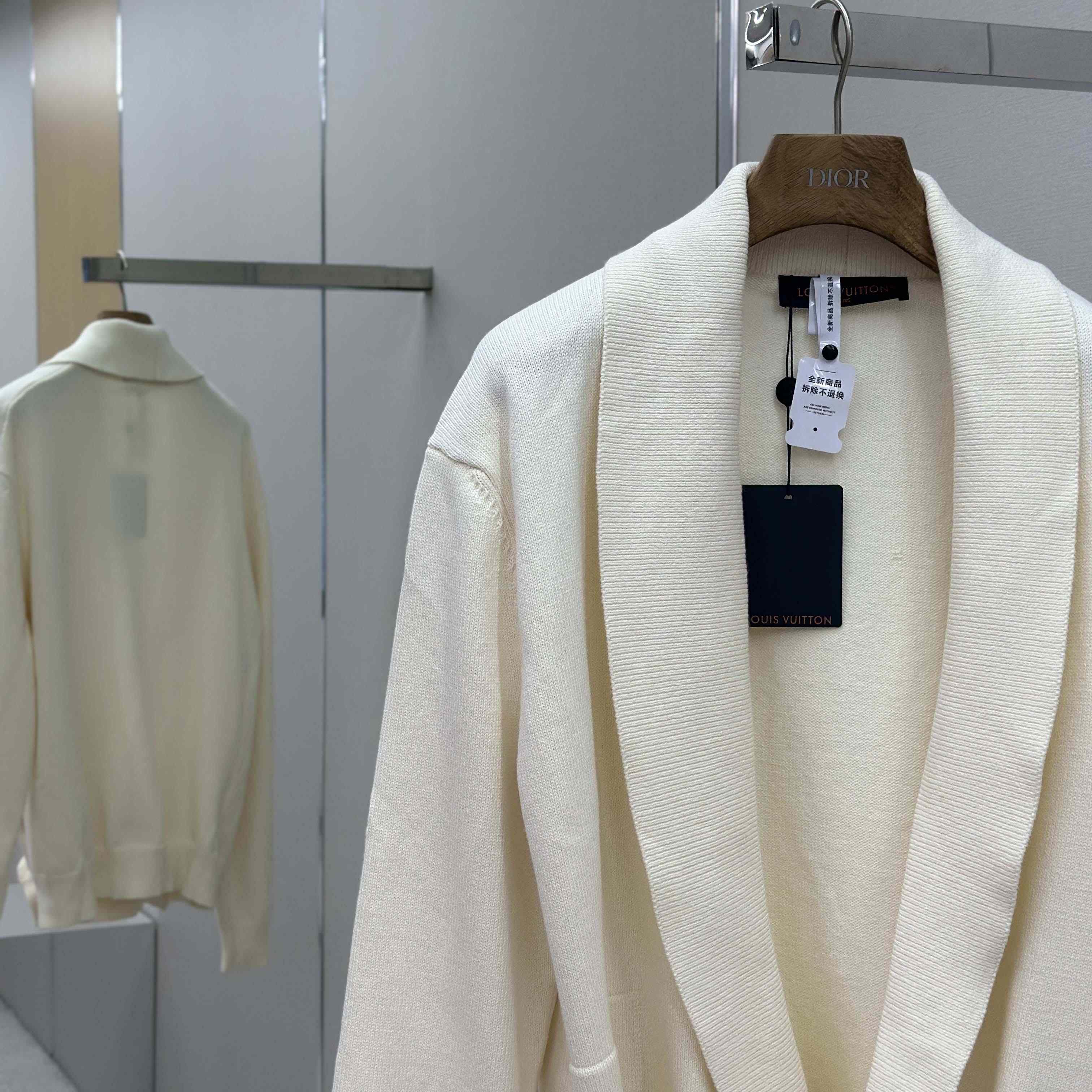 Louis Vuitton Shawl Collar Knit Jacket   1AHVNR - DopestKickz