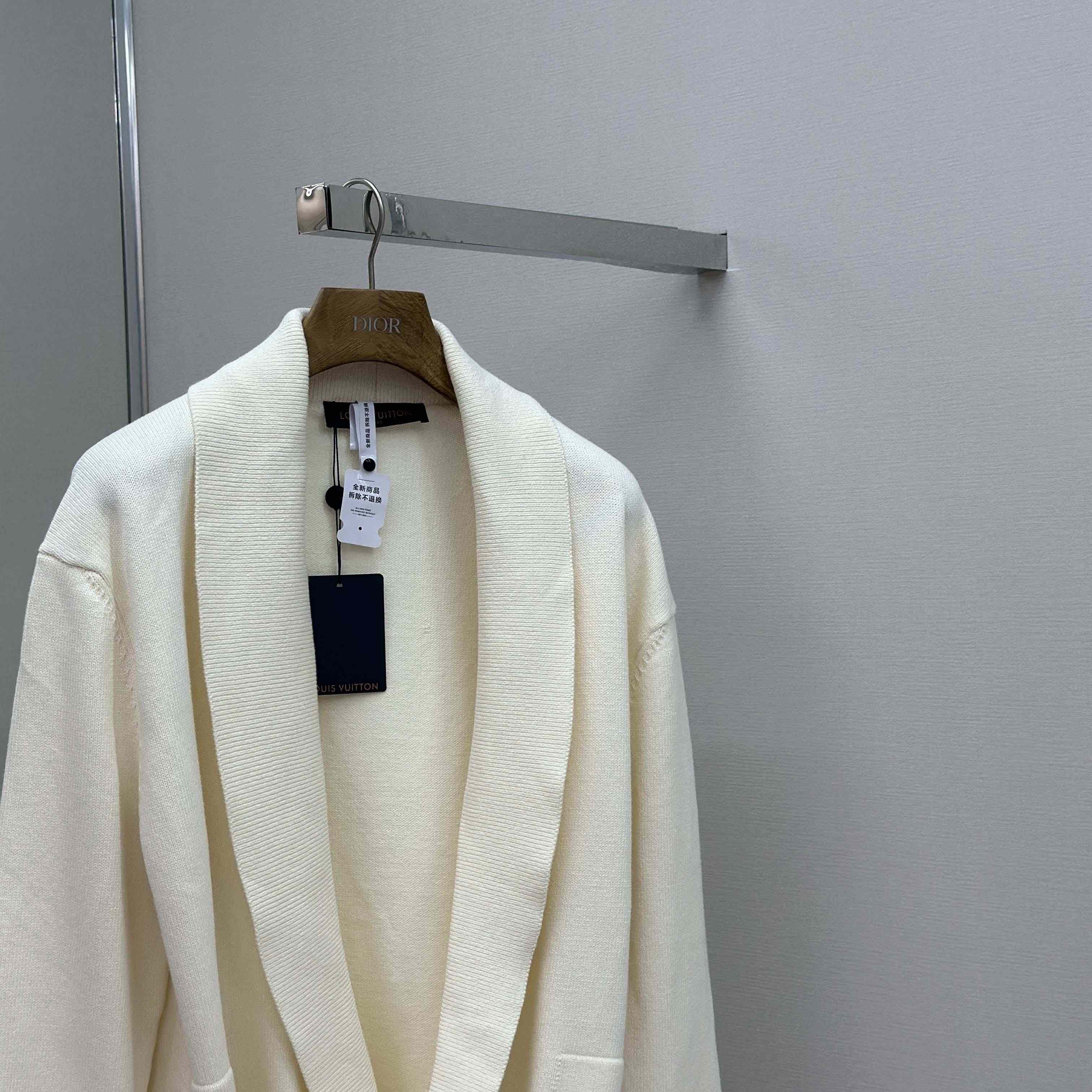 Louis Vuitton Shawl Collar Knit Jacket   1AHVNR - DopestKickz