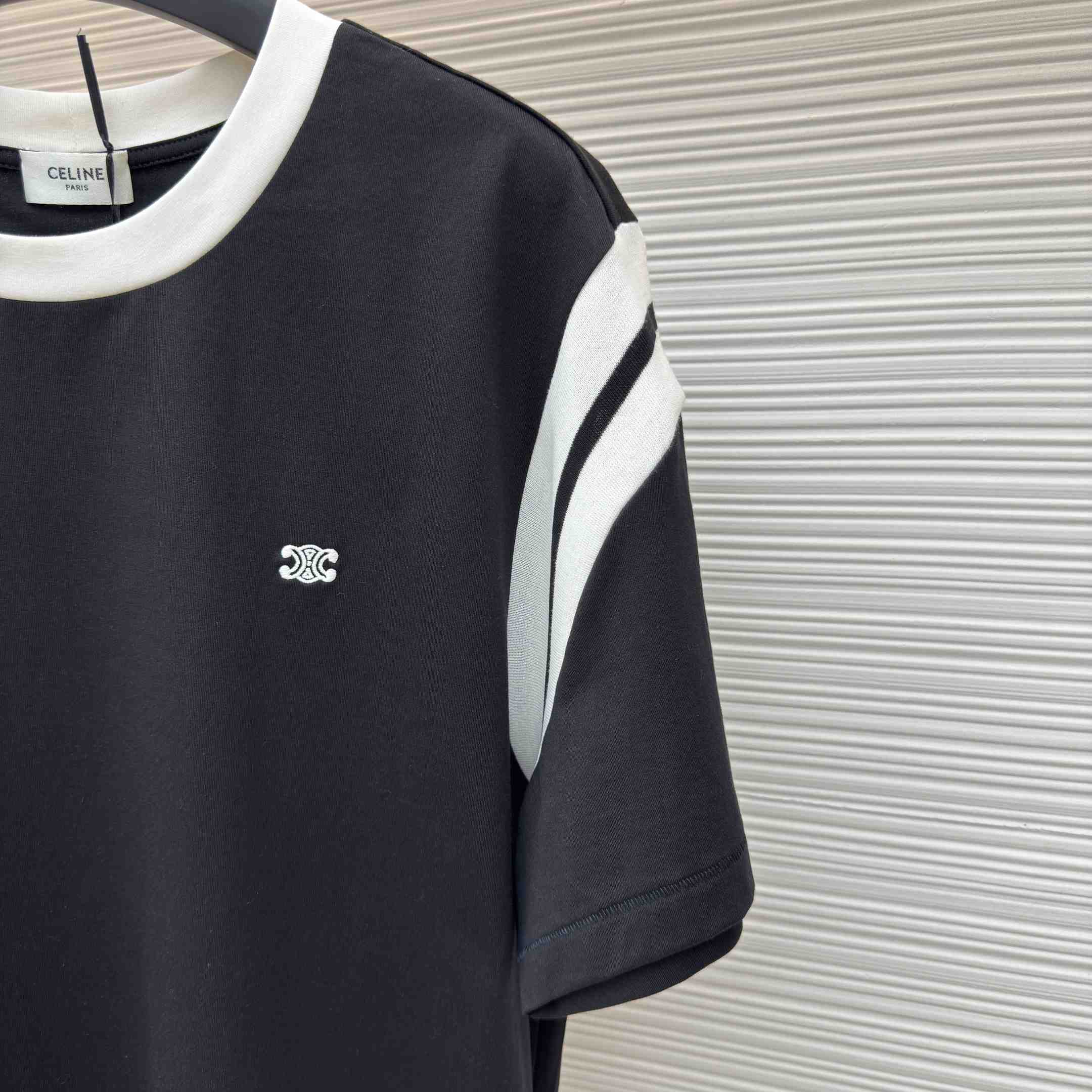 Celine Triomphe Regular T-shirt In Cotton Jersey - DopestKickz