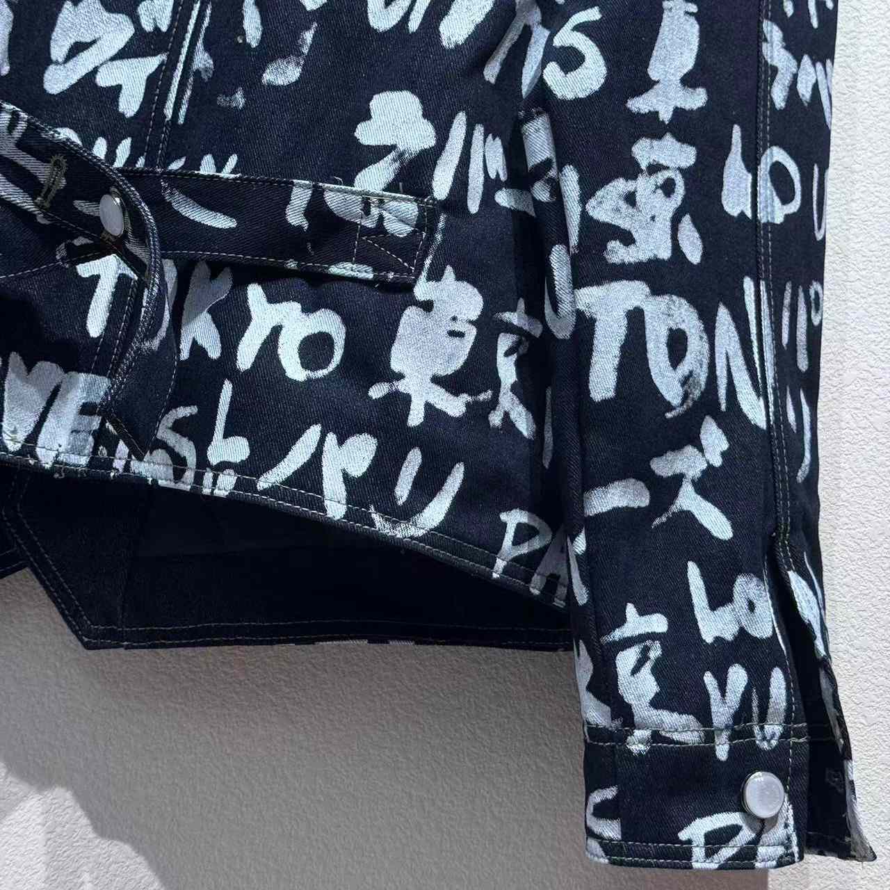 Louis Vuitton Denim Collarless Jacket  1AILLL - DopestKickz