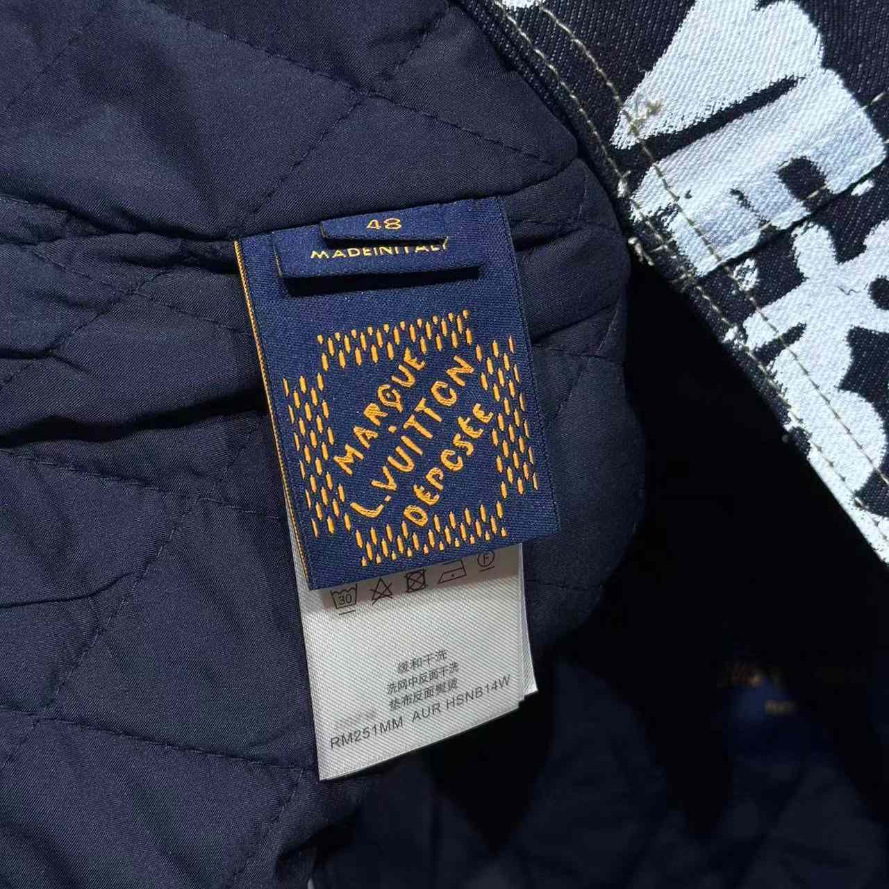 Louis Vuitton Denim Collarless Jacket  1AILLL - DopestKickz