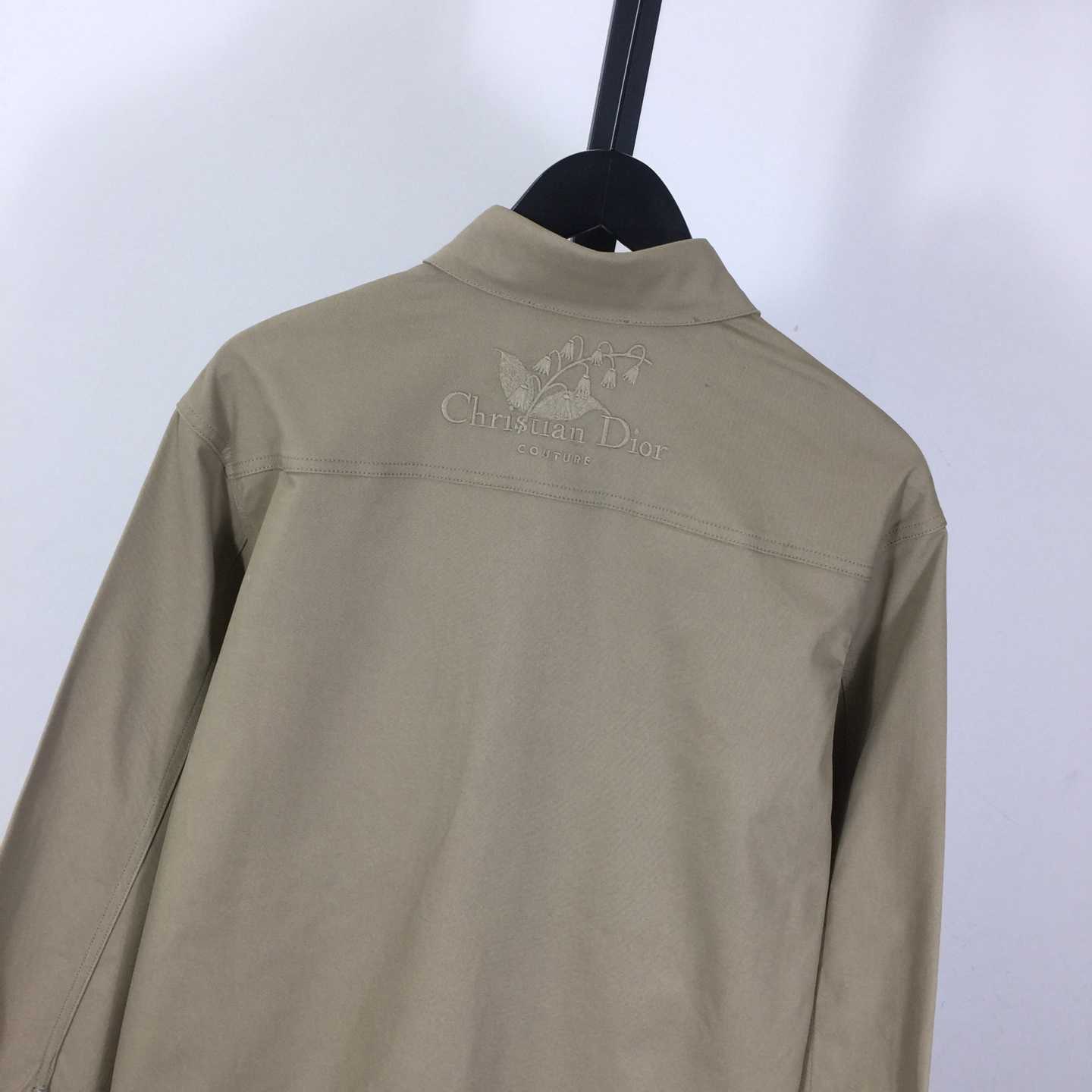 Christian Dior Couture Lily of the Valley Shirt Beige Cotton Tvvill - DopestKickz