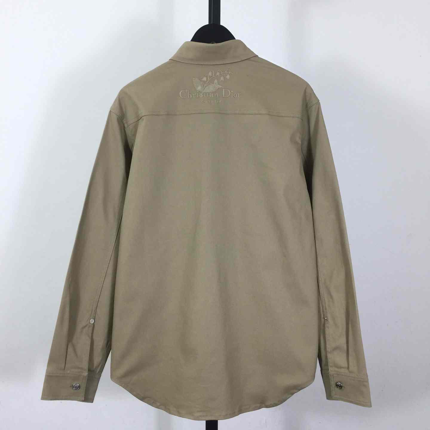 Christian Dior Couture Lily of the Valley Shirt Beige Cotton Tvvill - DopestKickz