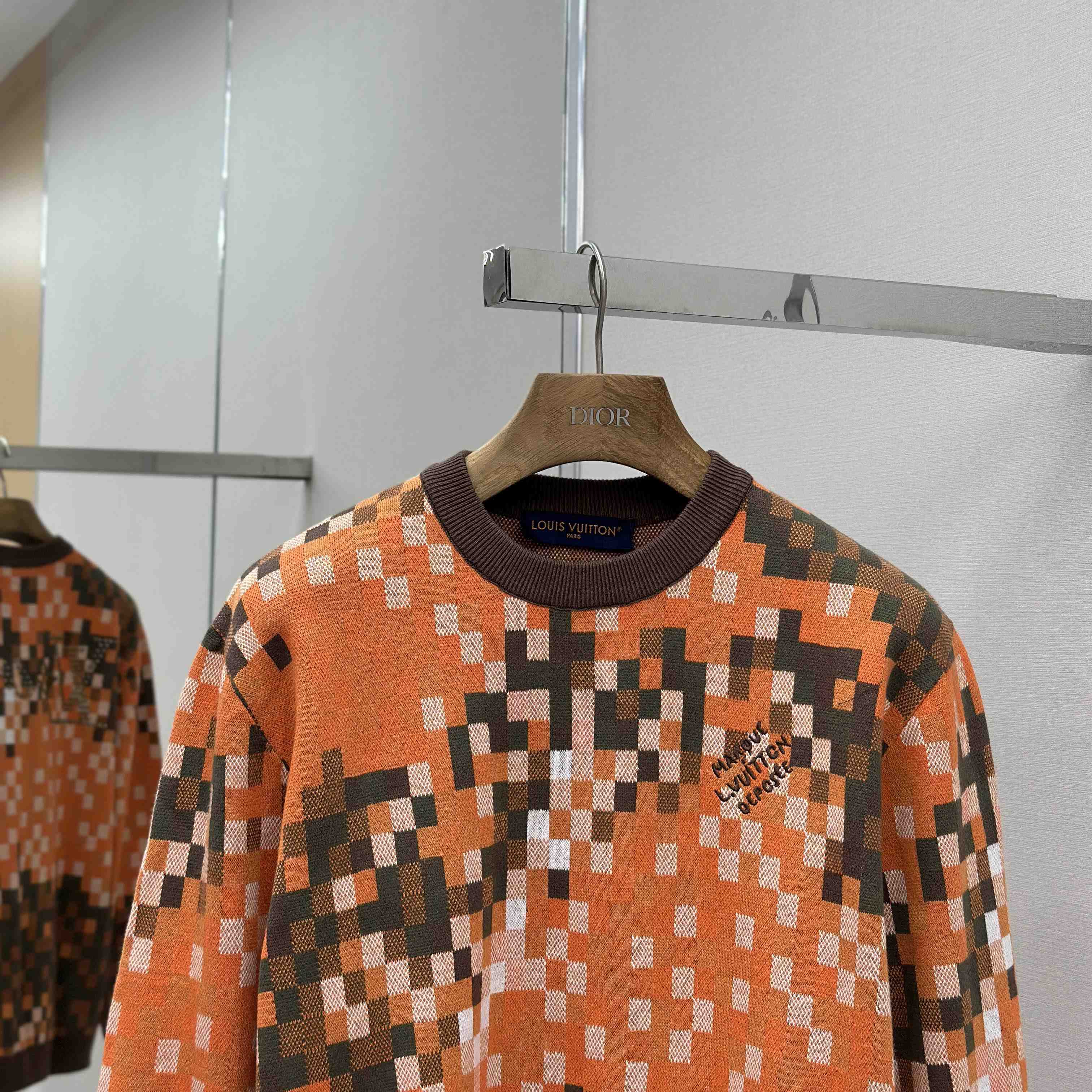 Louis Vuitton Jacquard Cotton Pullover   1AFXRN - DopestKickz