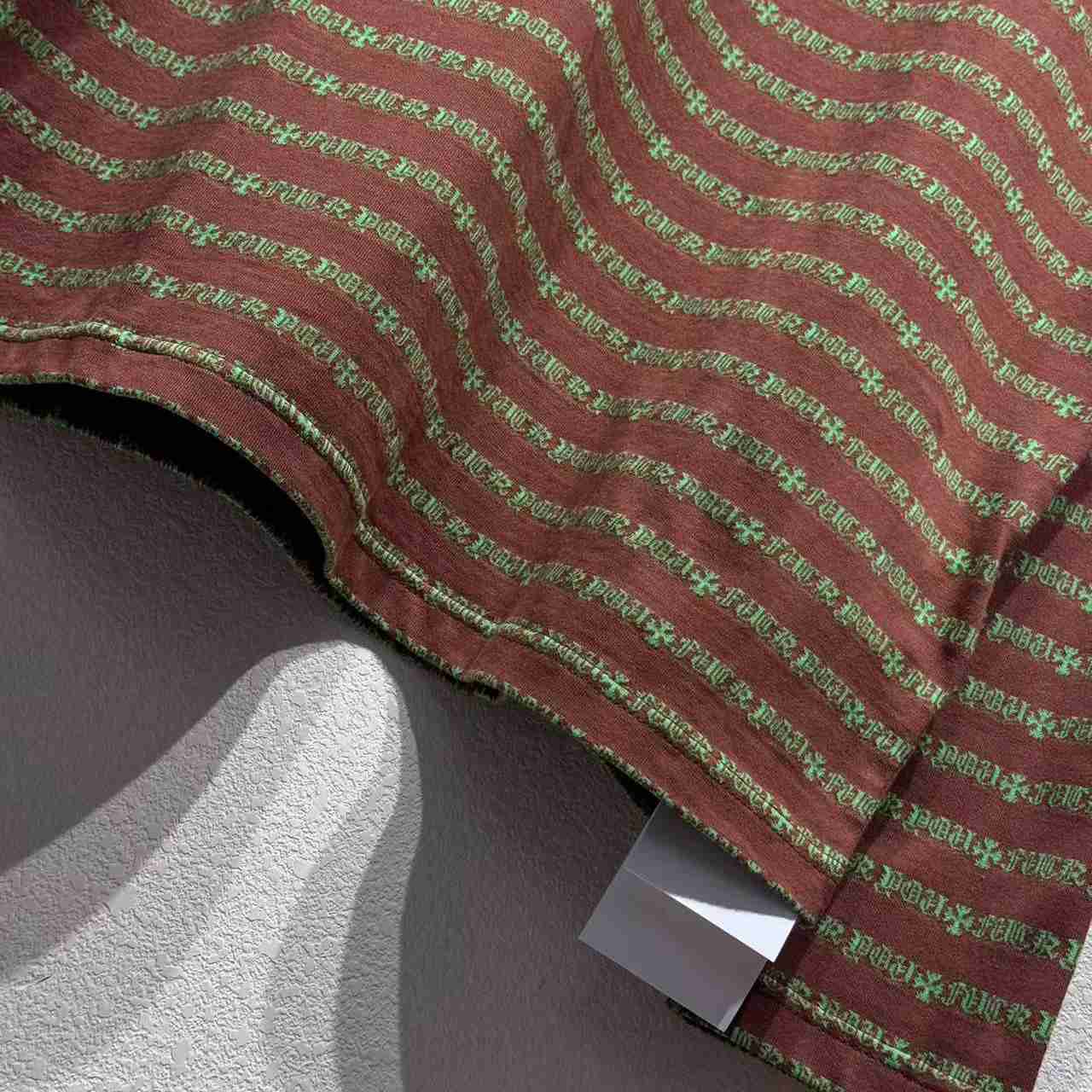 Chrome Heart Striped Polo Shirt - DopestKickz