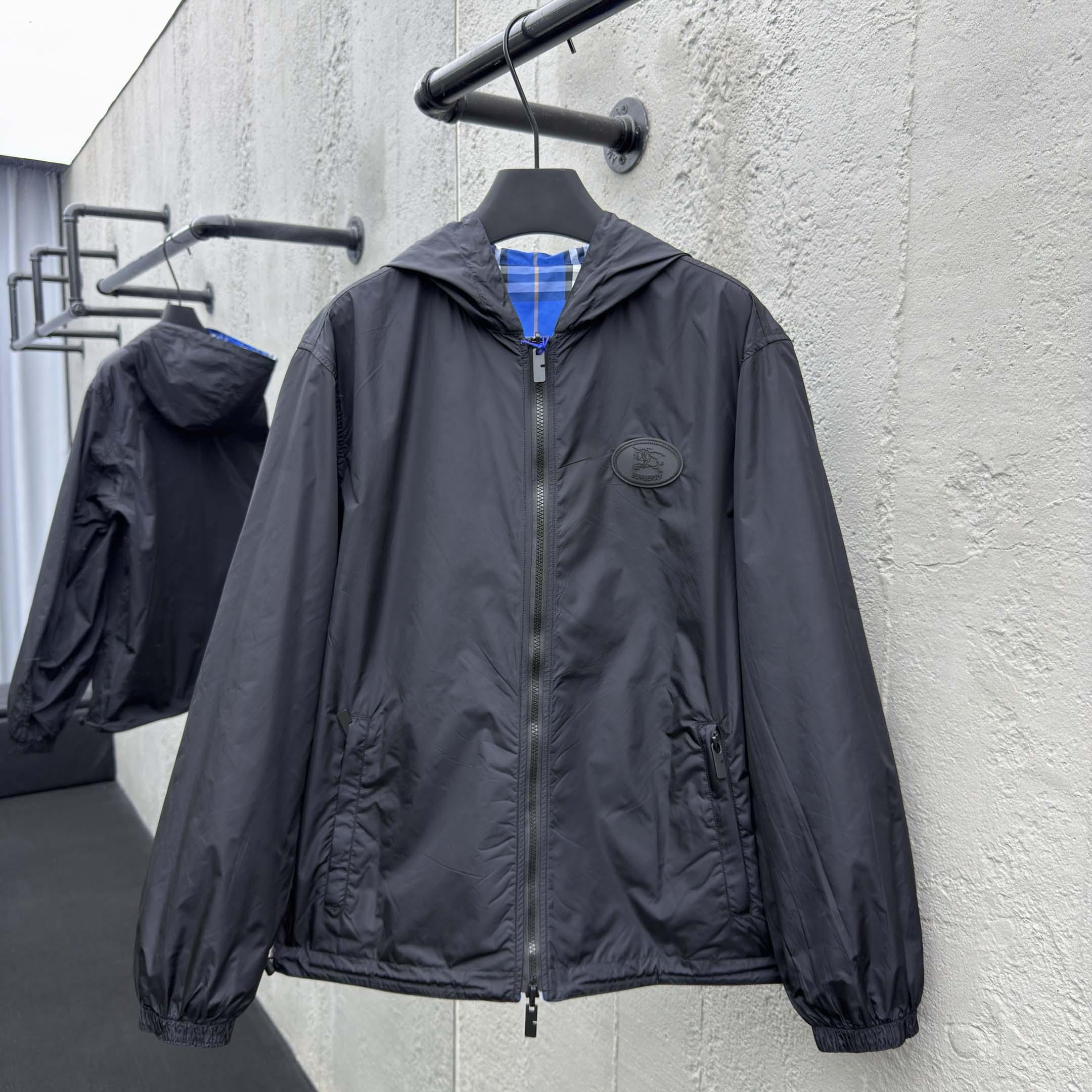 Burberry Reversible Check Hooded Jacket - DopestKickz