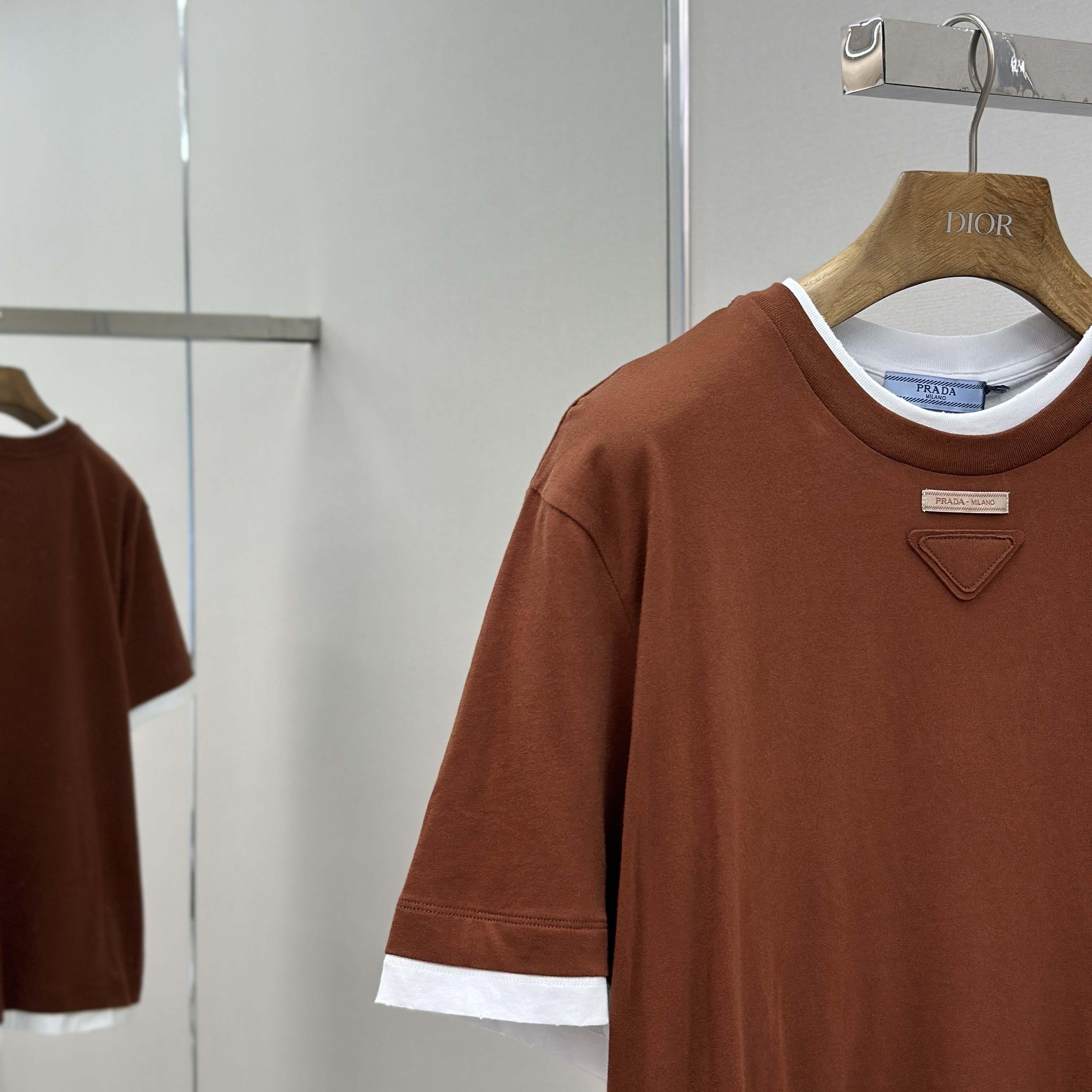 Prada Cotton jersey T-shirt - DopestKickz