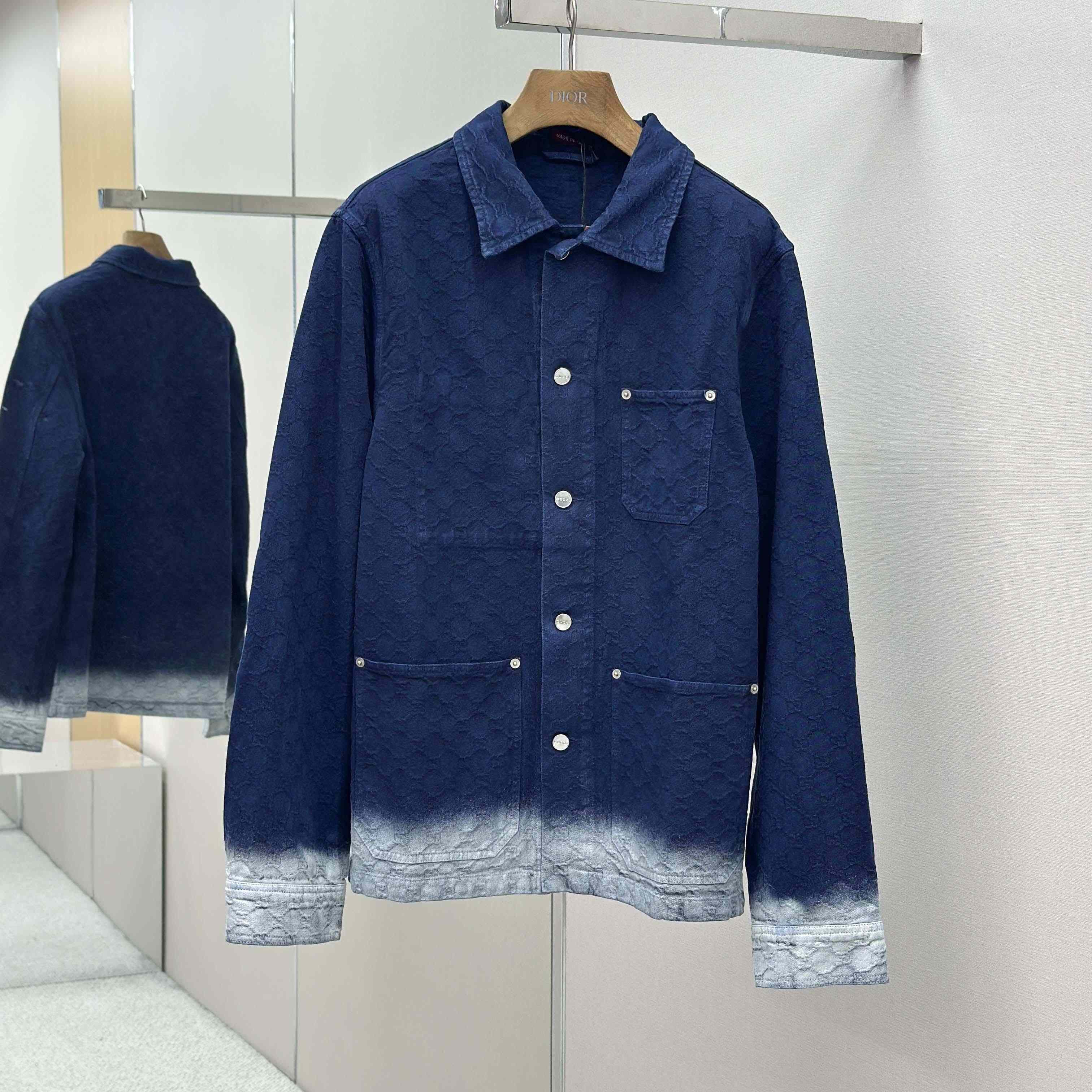 Gucci Bleached GG Cotton Denim Jacquard Shirt - DopestKickz