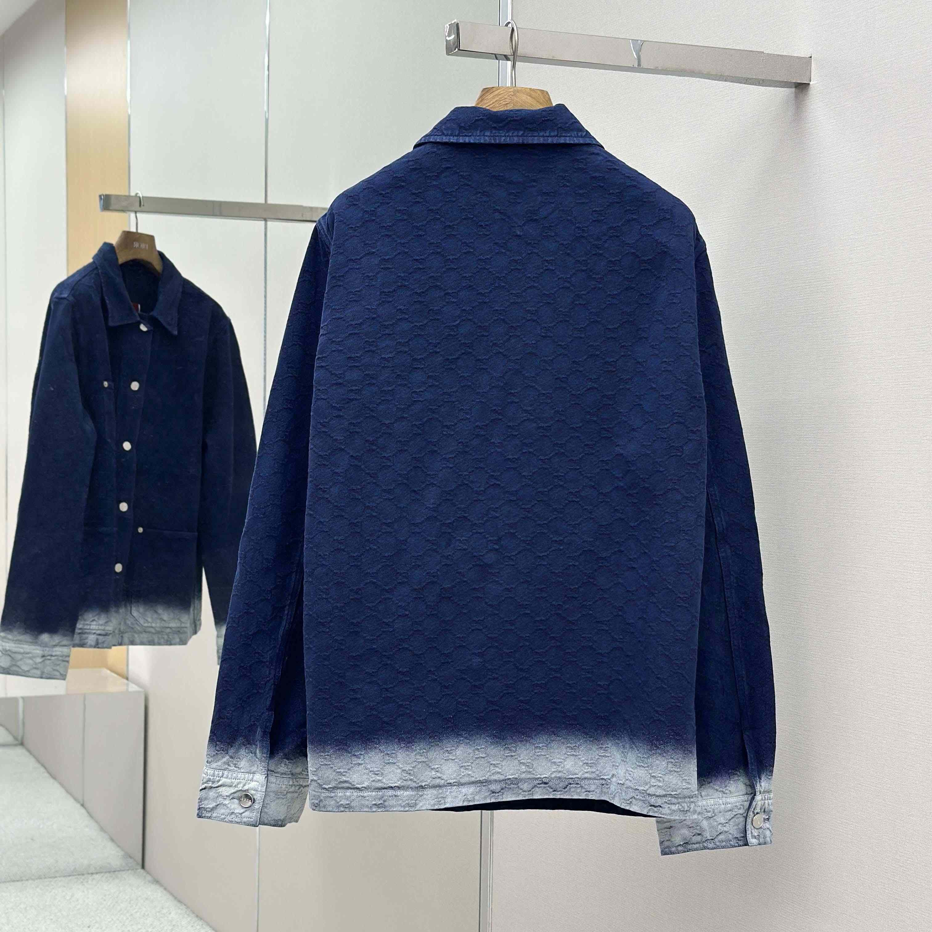 Gucci Bleached GG Cotton Denim Jacquard Shirt - DopestKickz