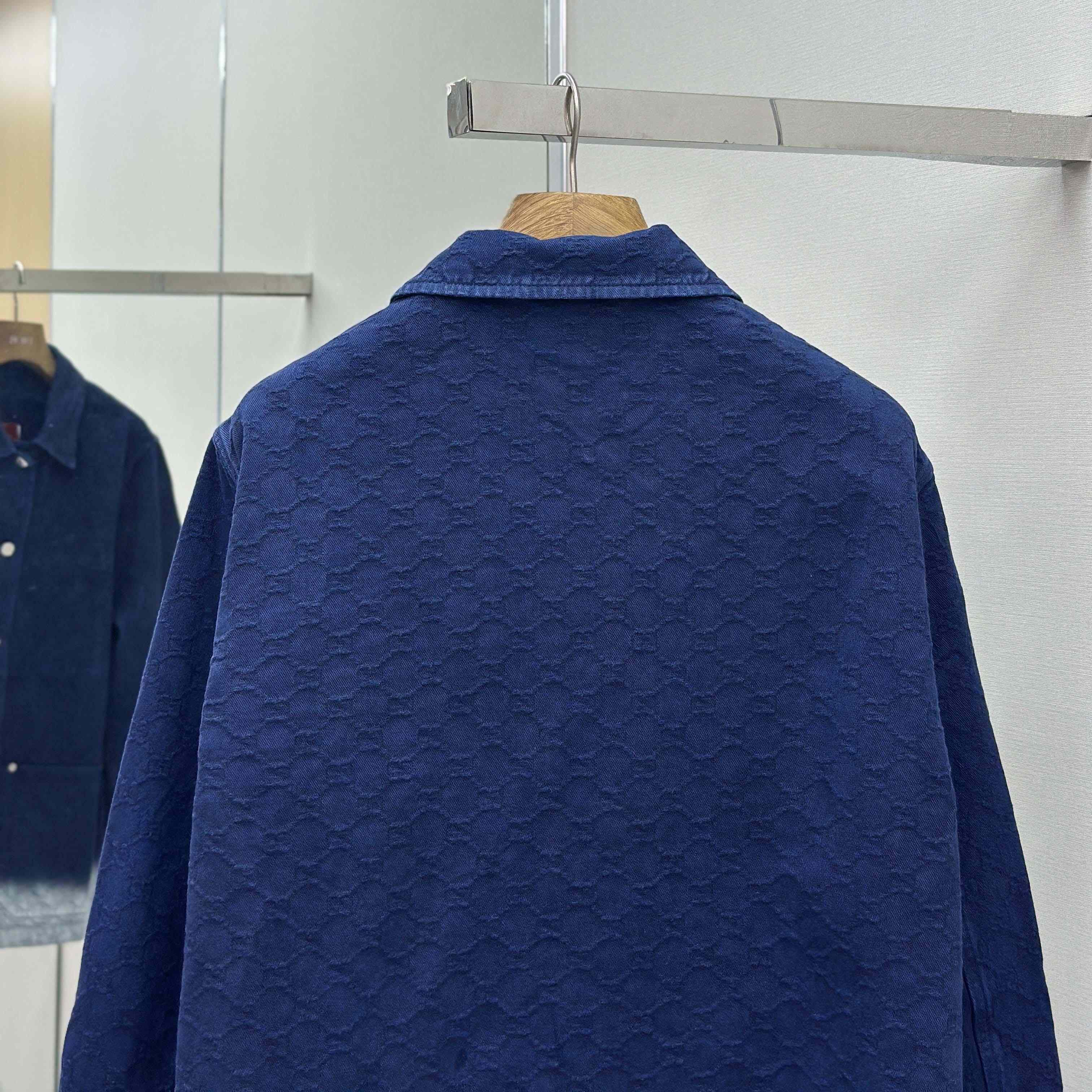 Gucci Bleached GG Cotton Denim Jacquard Shirt - DopestKickz