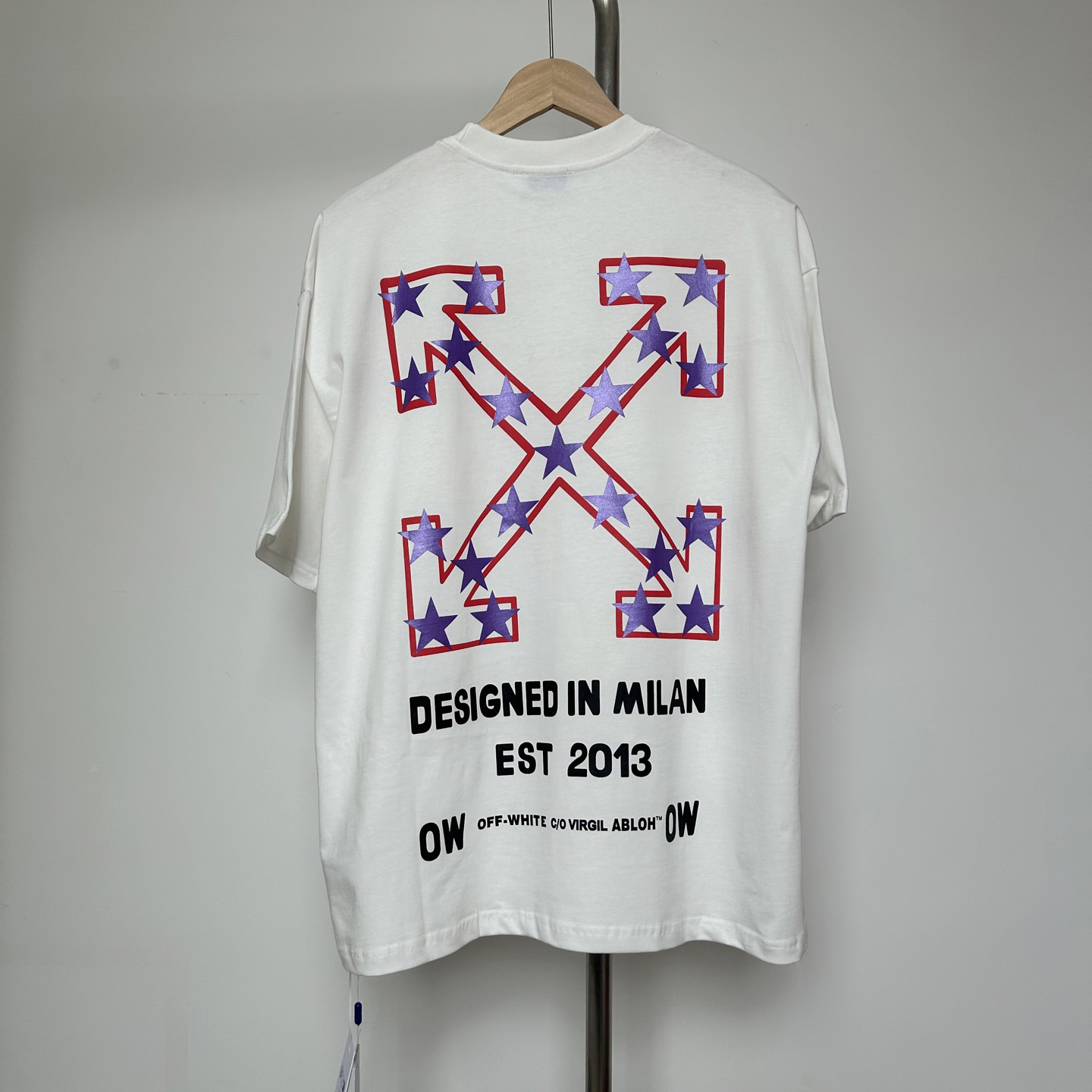 Off-White White Starry Arrow T-Shirt - DopestKickz