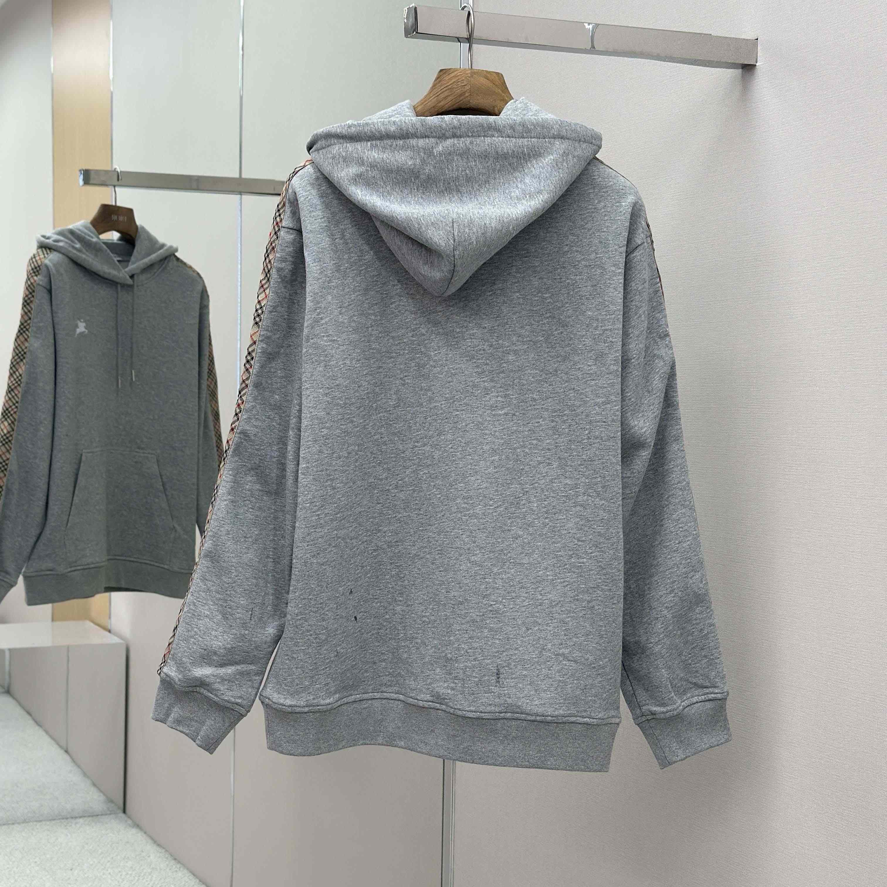 Burberry Check Trim Cotton Hoodie - DopestKickz