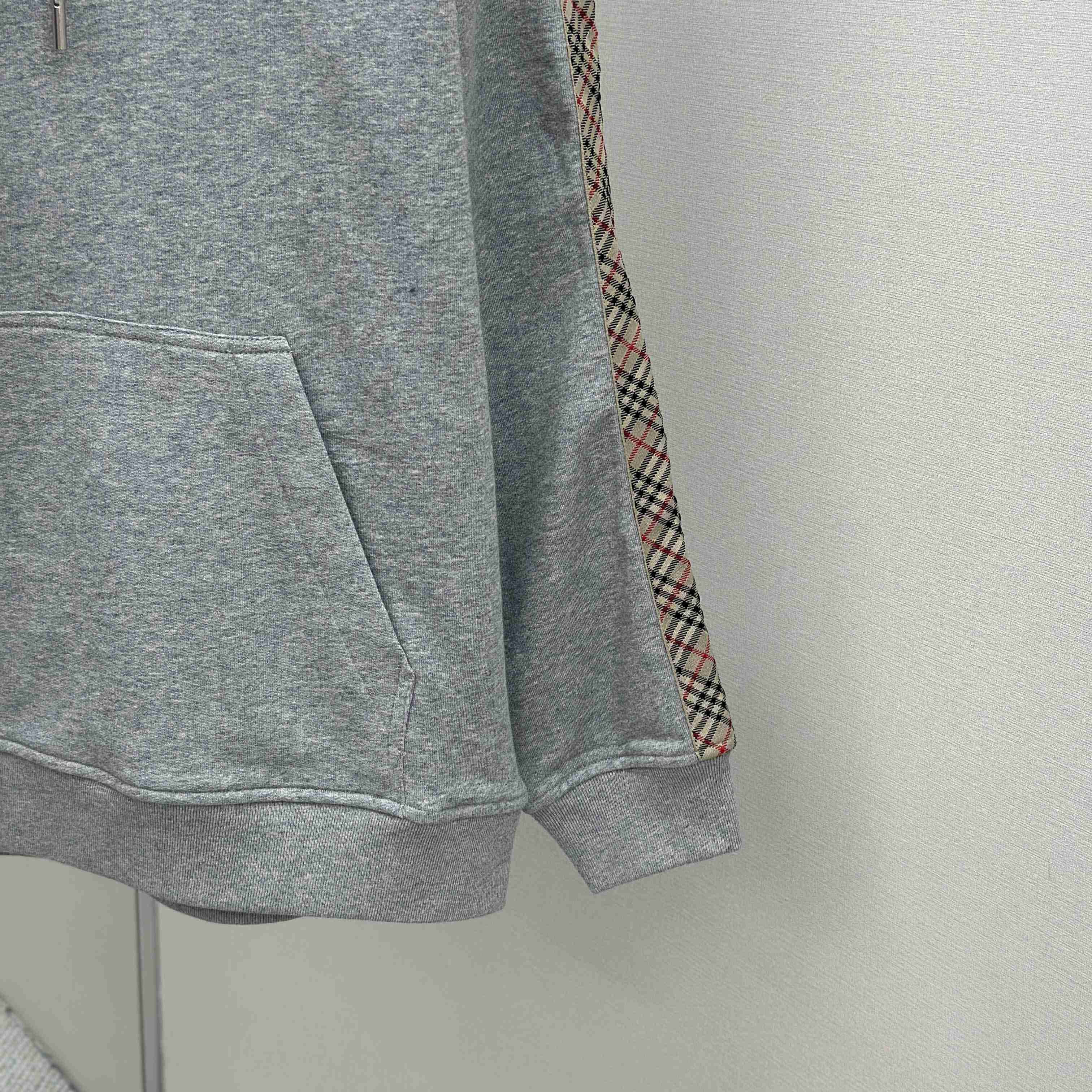 Burberry Check Trim Cotton Hoodie - DopestKickz