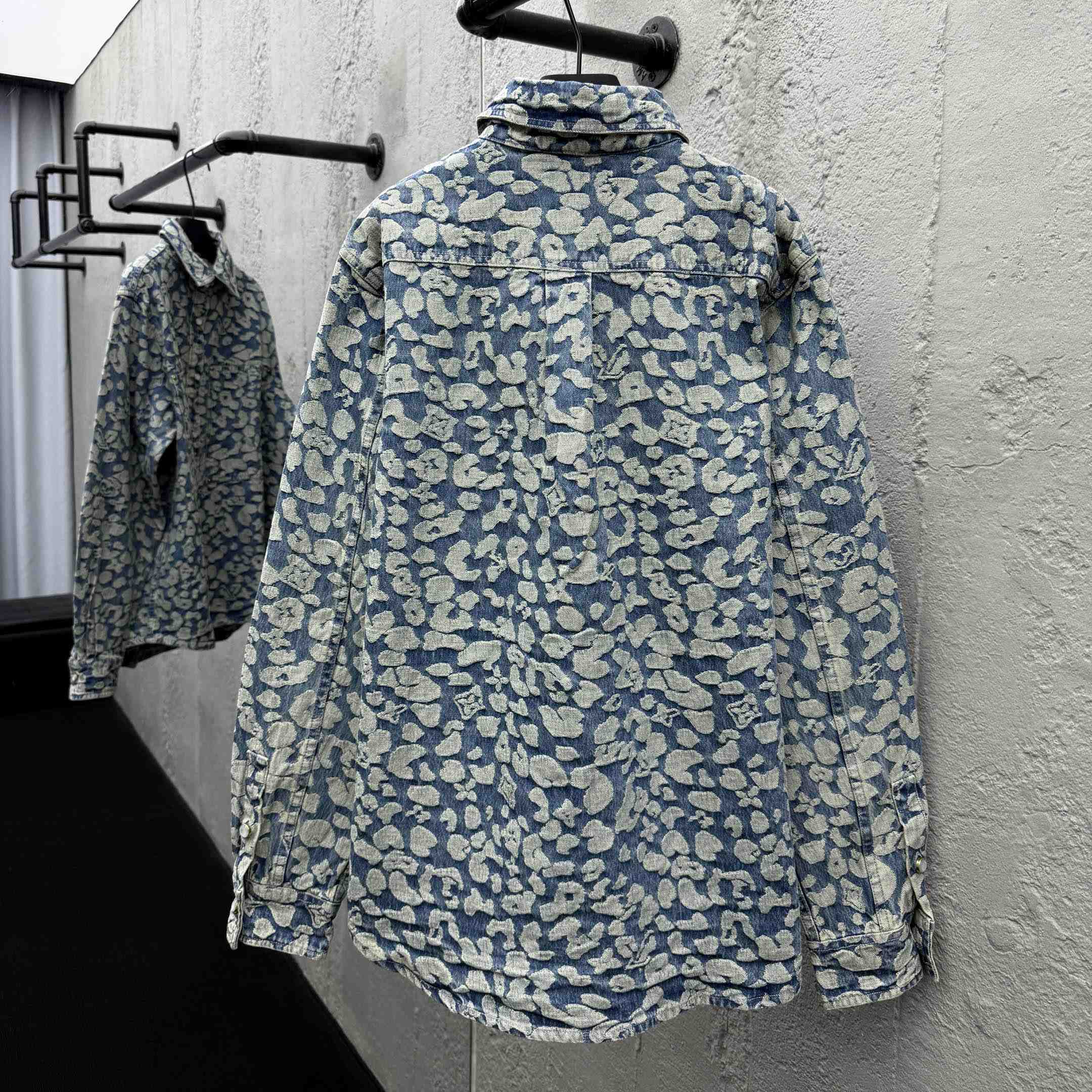 Louis Vuitton Jacquard Workwear Denim Shirts - DopestKickz