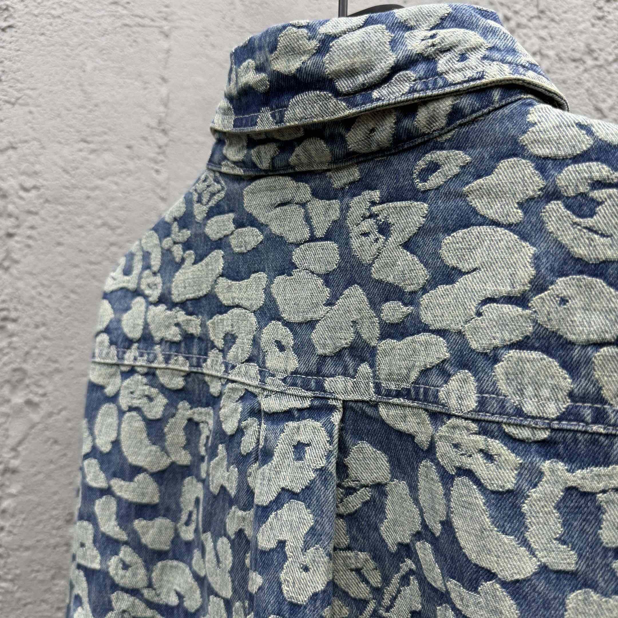 Louis Vuitton Jacquard Workwear Denim Shirts - DopestKickz