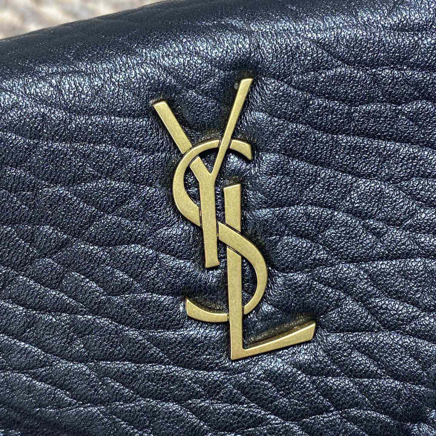 Saint Laurent Cassandre Chain Pouch In Lambskin - DopestKickz