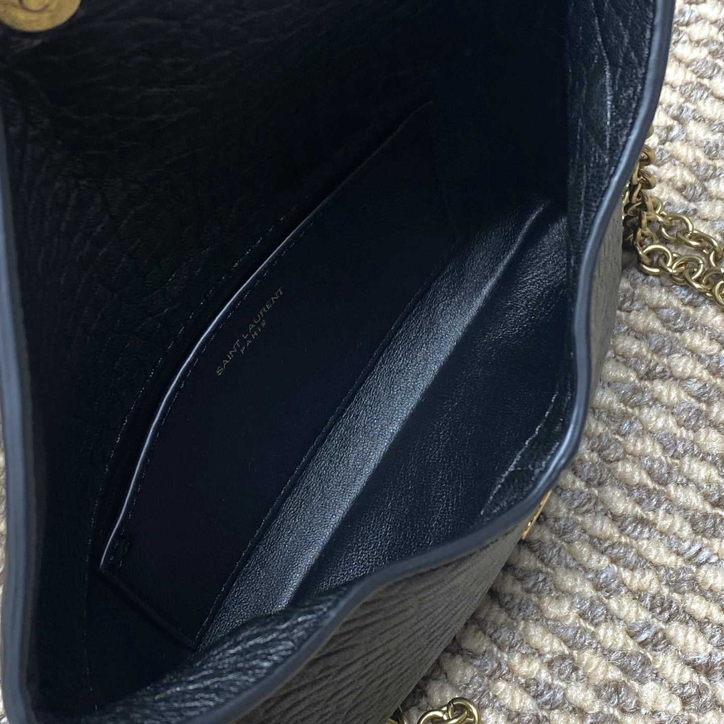 Saint Laurent Cassandre Chain Pouch In Lambskin - DopestKickz