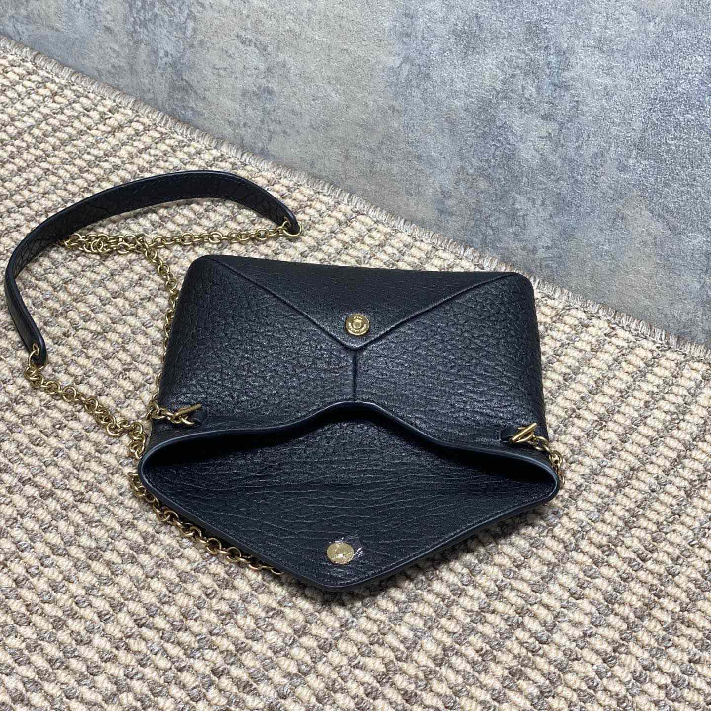 Saint Laurent Cassandre Chain Pouch In Lambskin - DopestKickz