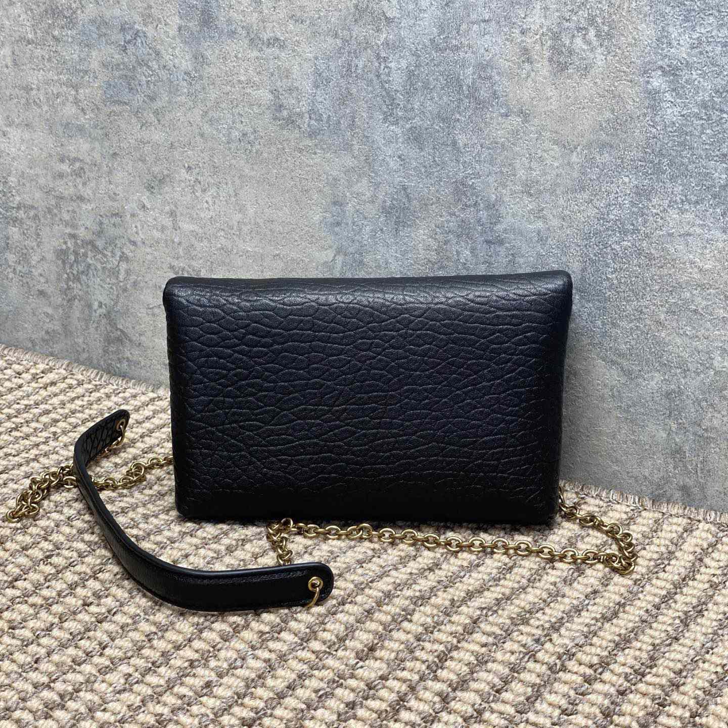Saint Laurent Cassandre Chain Pouch In Lambskin - DopestKickz