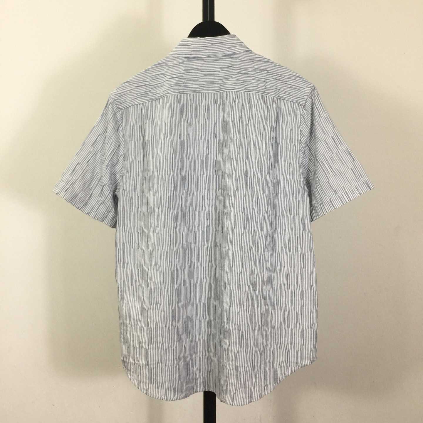 Loewe Striped Short-Sleeve Shirt 'Blue/White' - DopestKickz