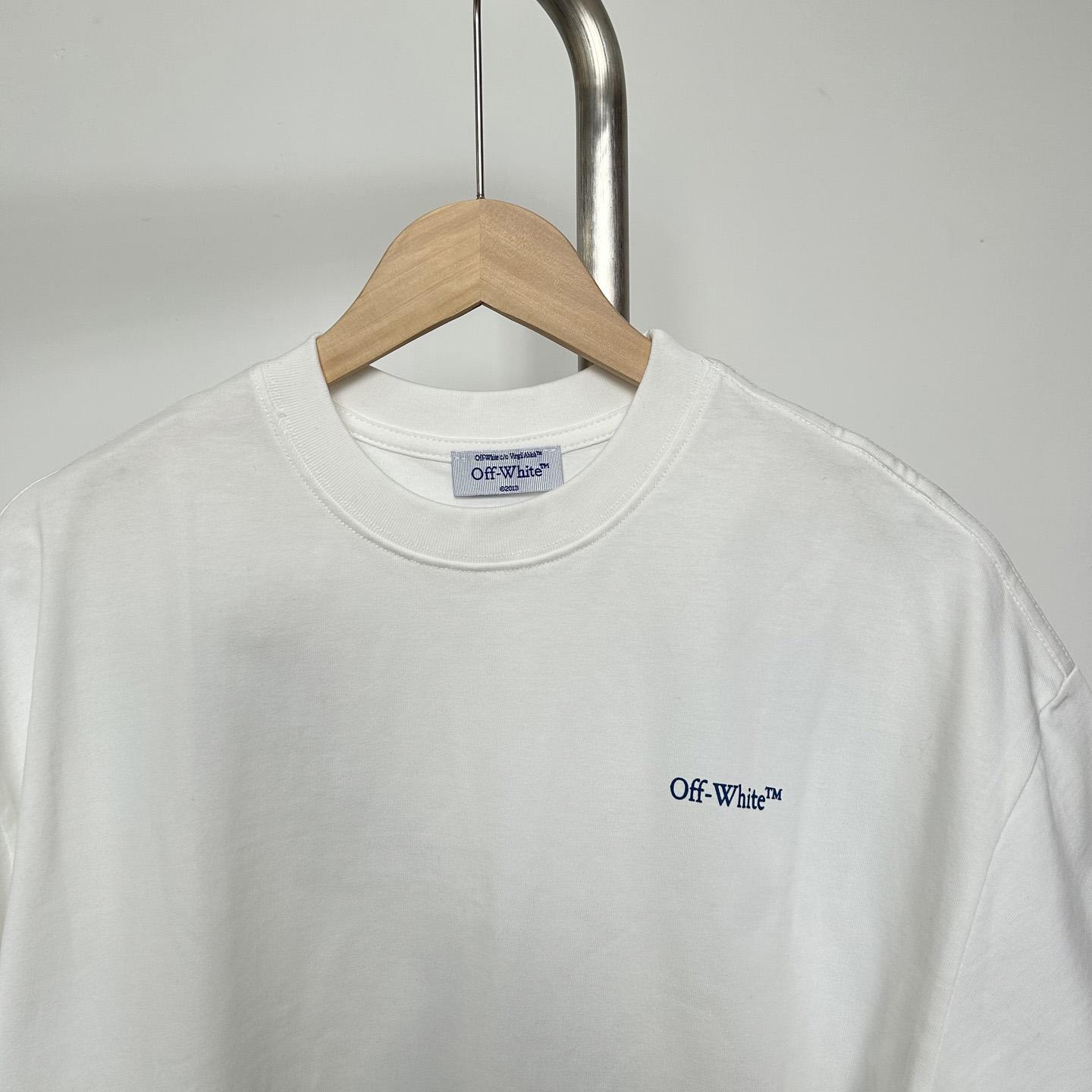 Off-White White Barber Arrow T-Shirt - DopestKickz