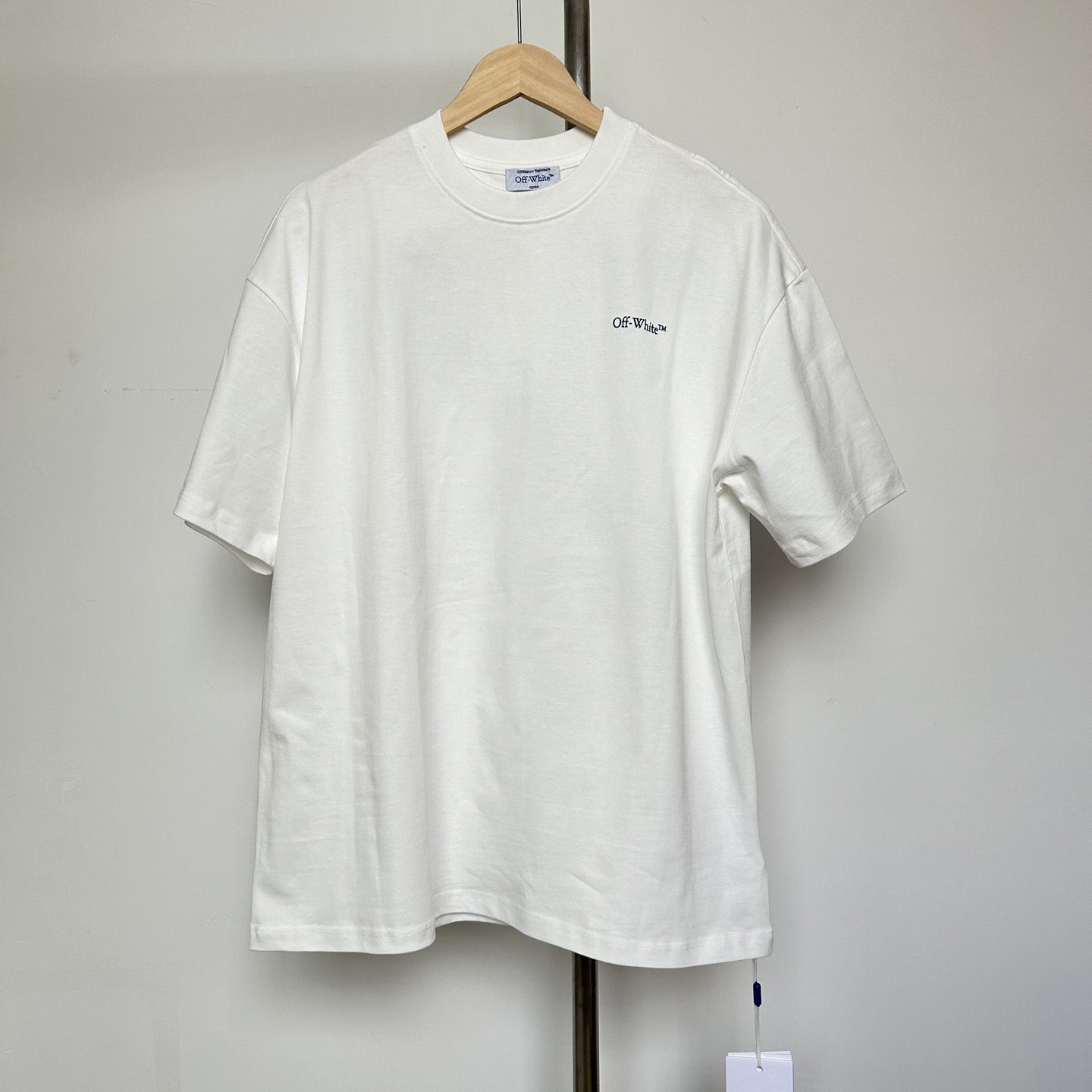 Off-White White Barber Arrow T-Shirt - DopestKickz