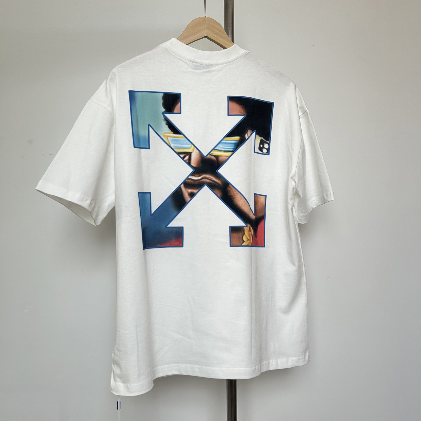 Off-White White Barber Arrow T-Shirt - DopestKickz