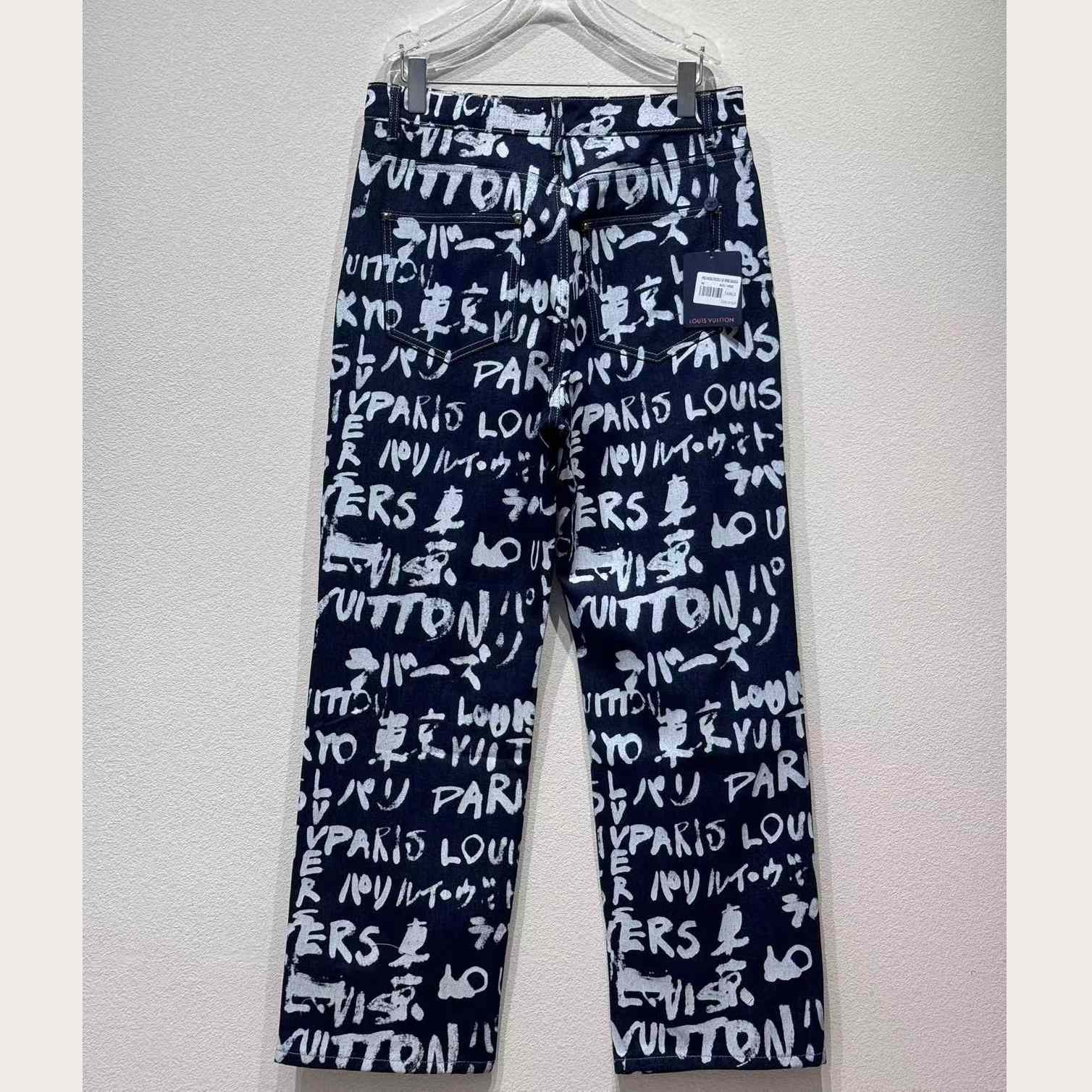 Louis Vuitton Denim Skate Pants   1AILT0 - DopestKickz
