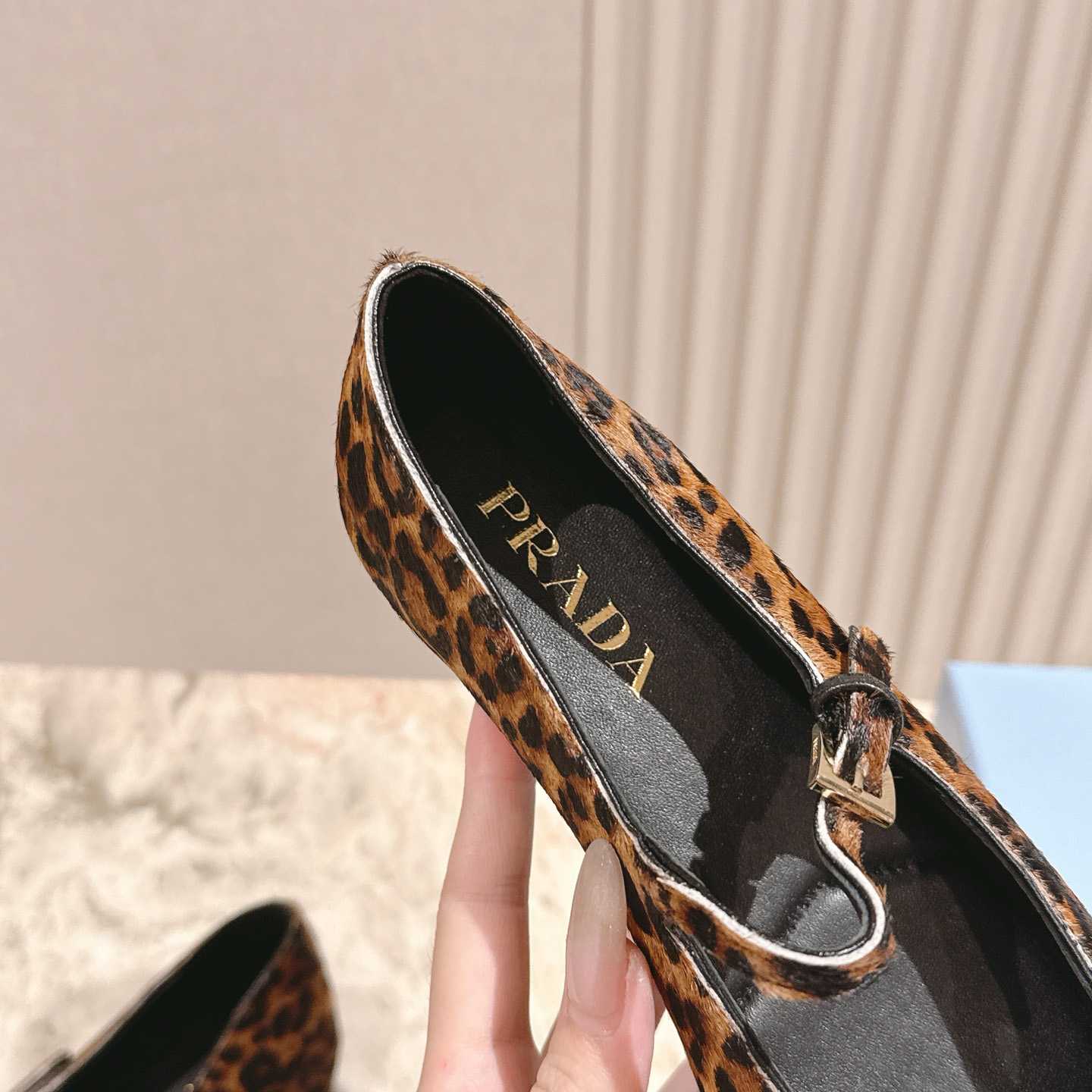 Prada leopard-print Ballerina Shoes - DopestKickz