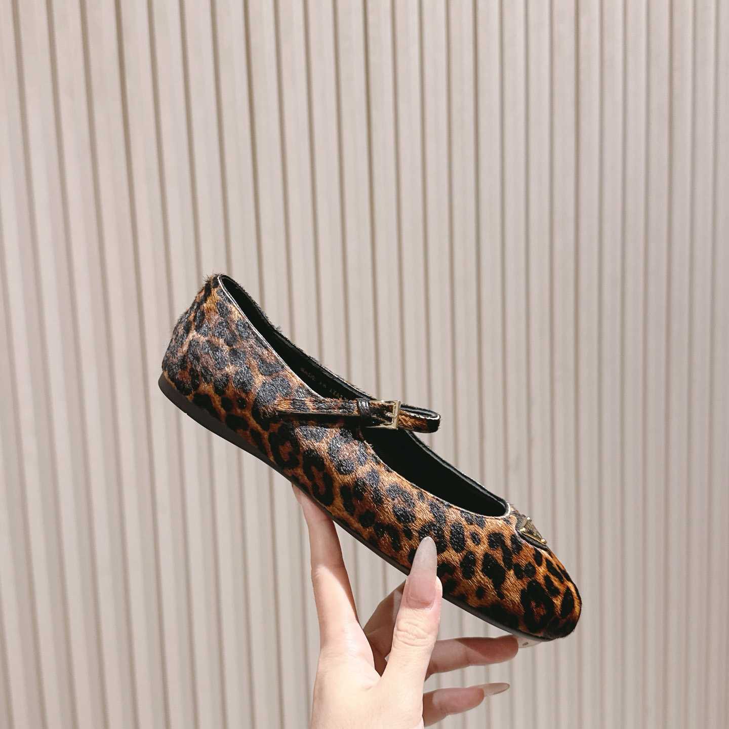 Prada leopard-print Ballerina Shoes - DopestKickz