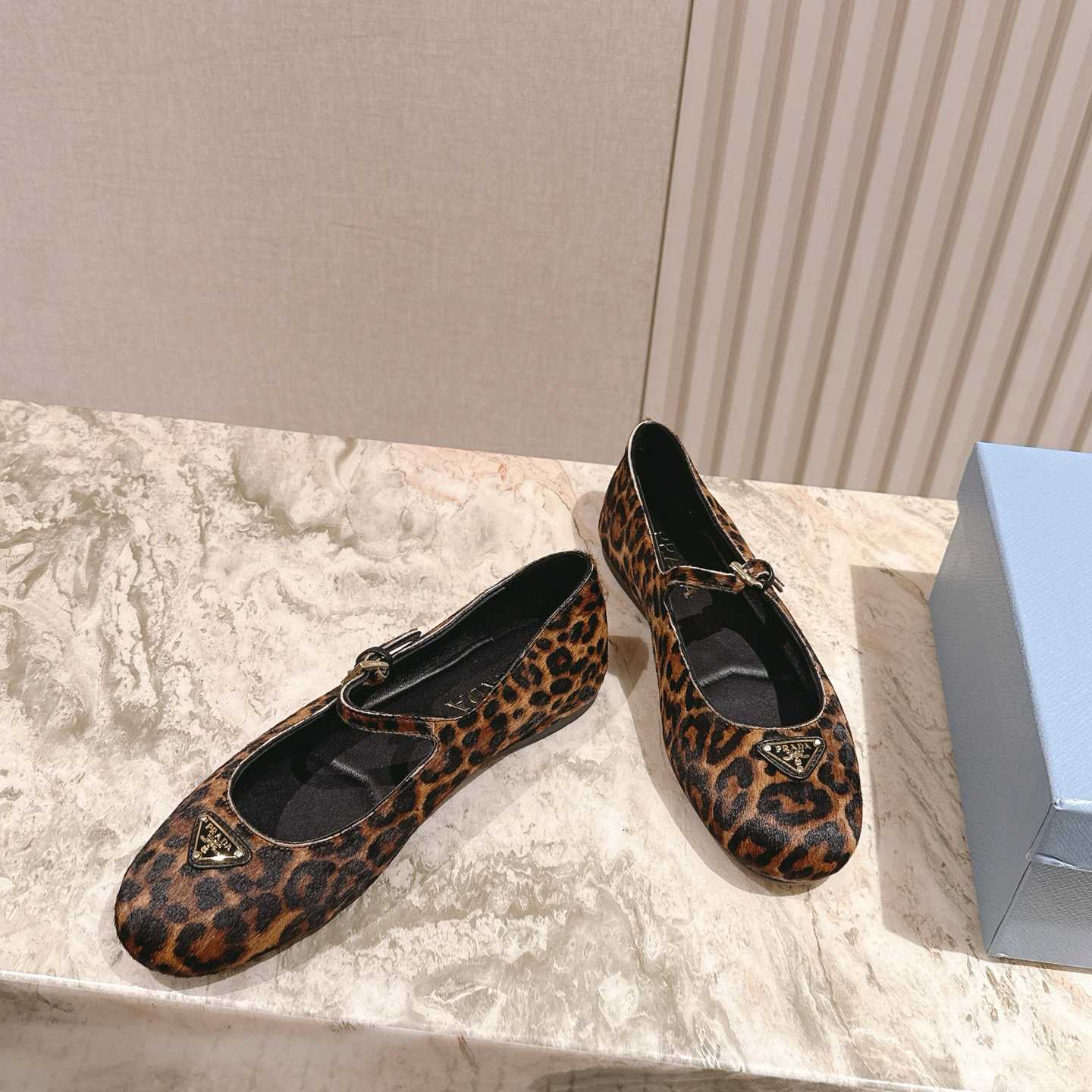 Prada leopard-print Ballerina Shoes - DopestKickz