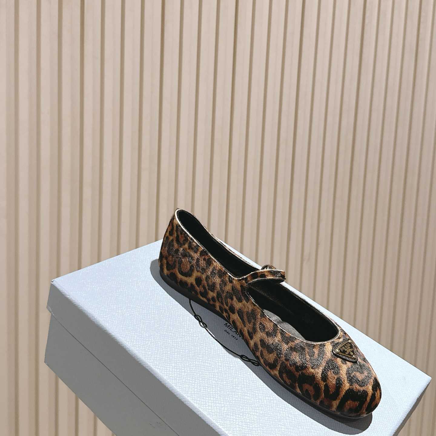 Prada leopard-print Ballerina Shoes - DopestKickz